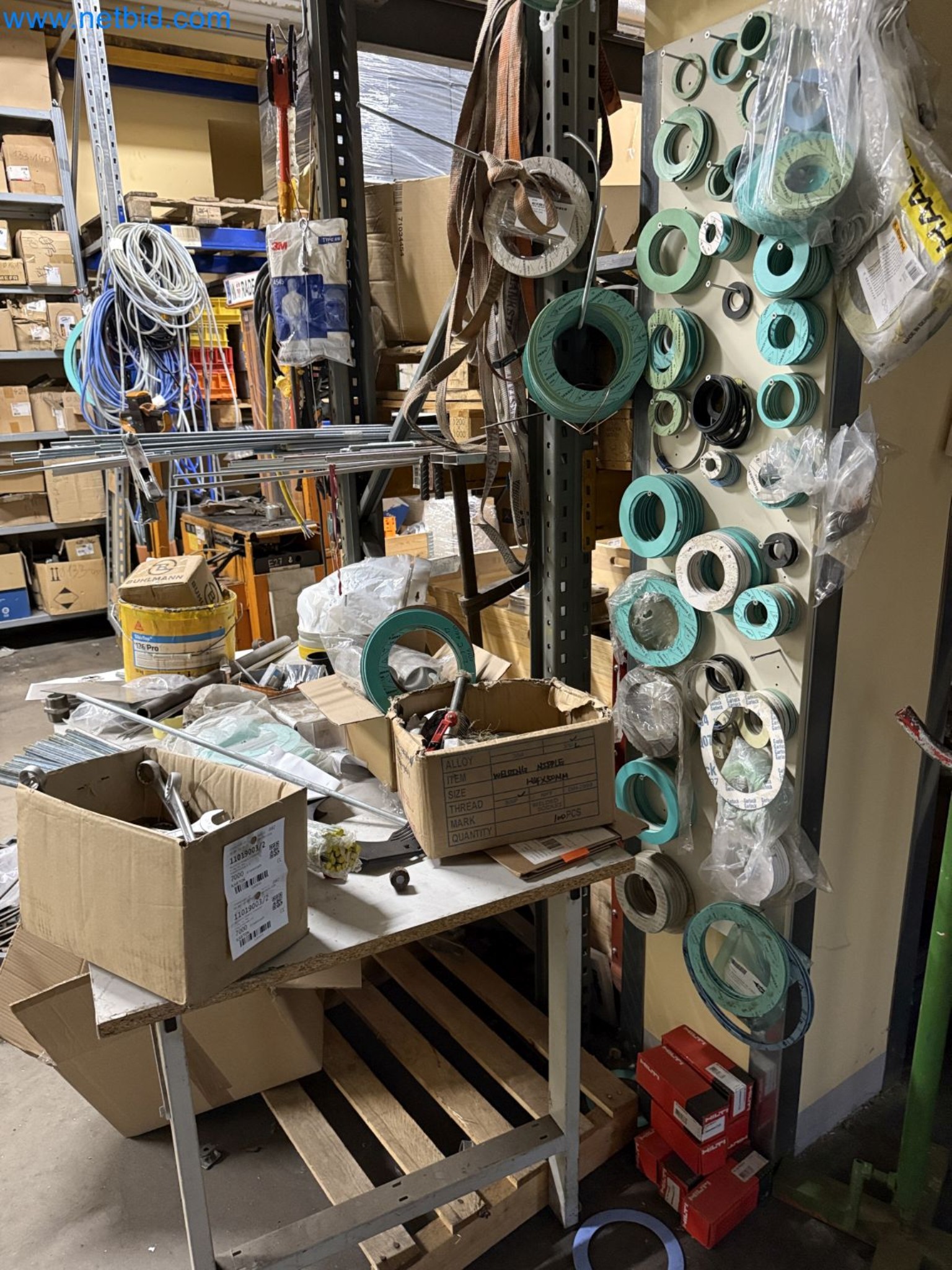 Equipment, material stocks and operating equipment of a plant construction company-7