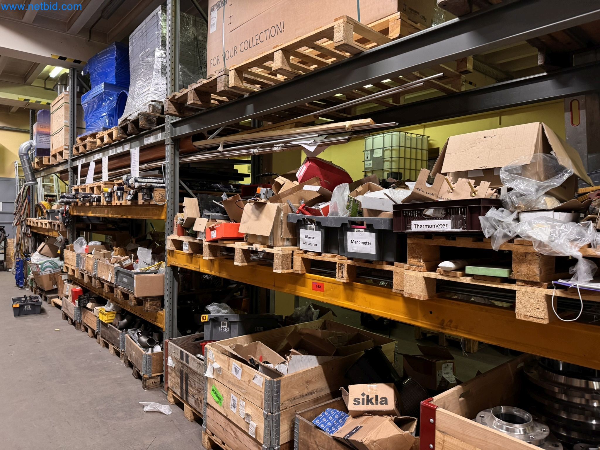 Equipment, material stocks and operating equipment of a plant construction company-9