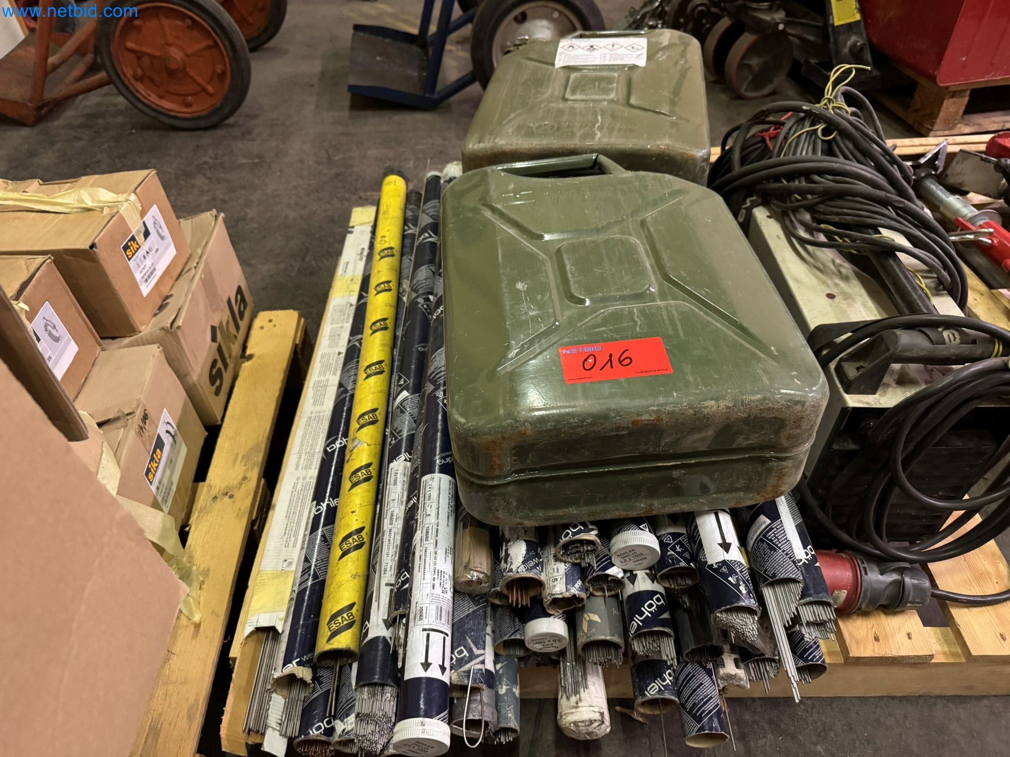 Equipment, material stocks and operating equipment of a plant construction company-1