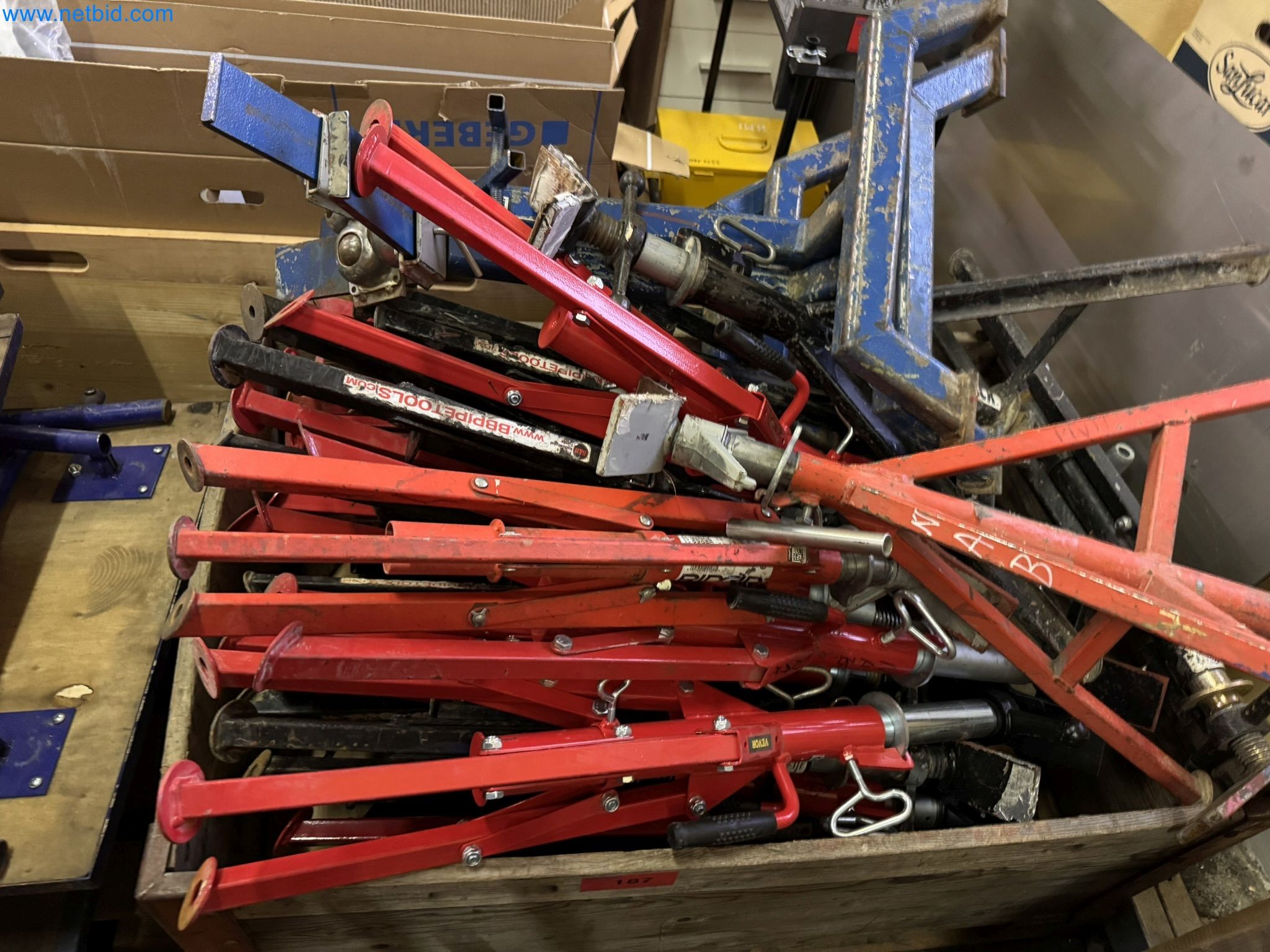 Equipment, material stocks and operating equipment of a plant construction company-1