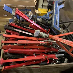 Lot Metal storage racks