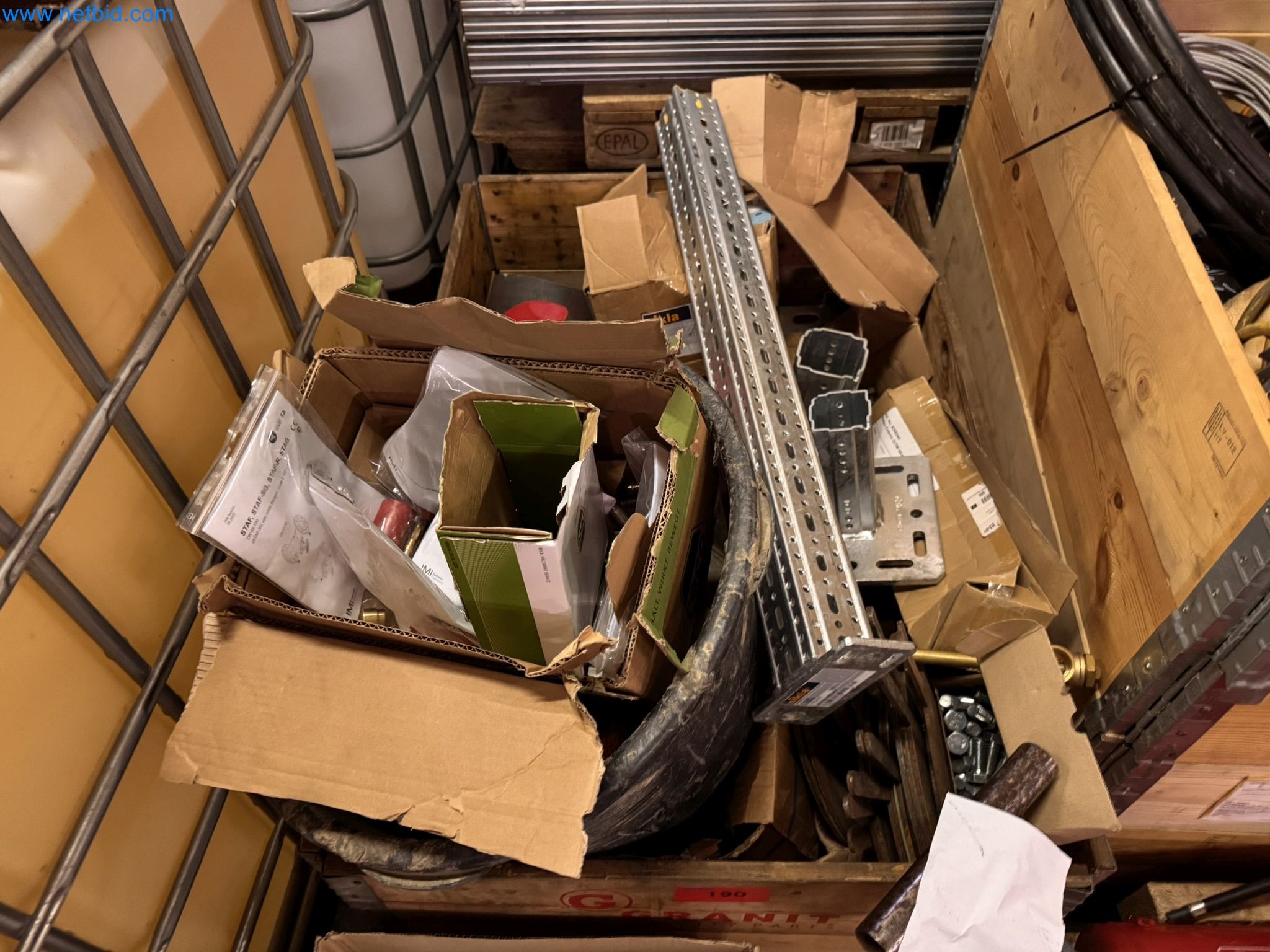 Equipment, material stocks and operating equipment of a plant construction company-1