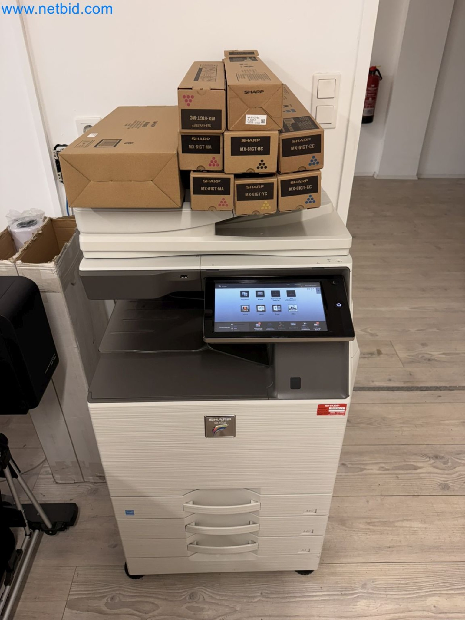 Equipment, material stocks and operating equipment of a plant construction company-1