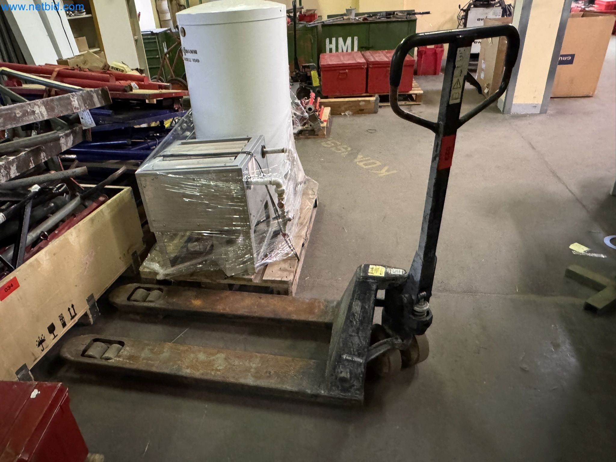 Equipment, material stocks and operating equipment of a plant construction company-1