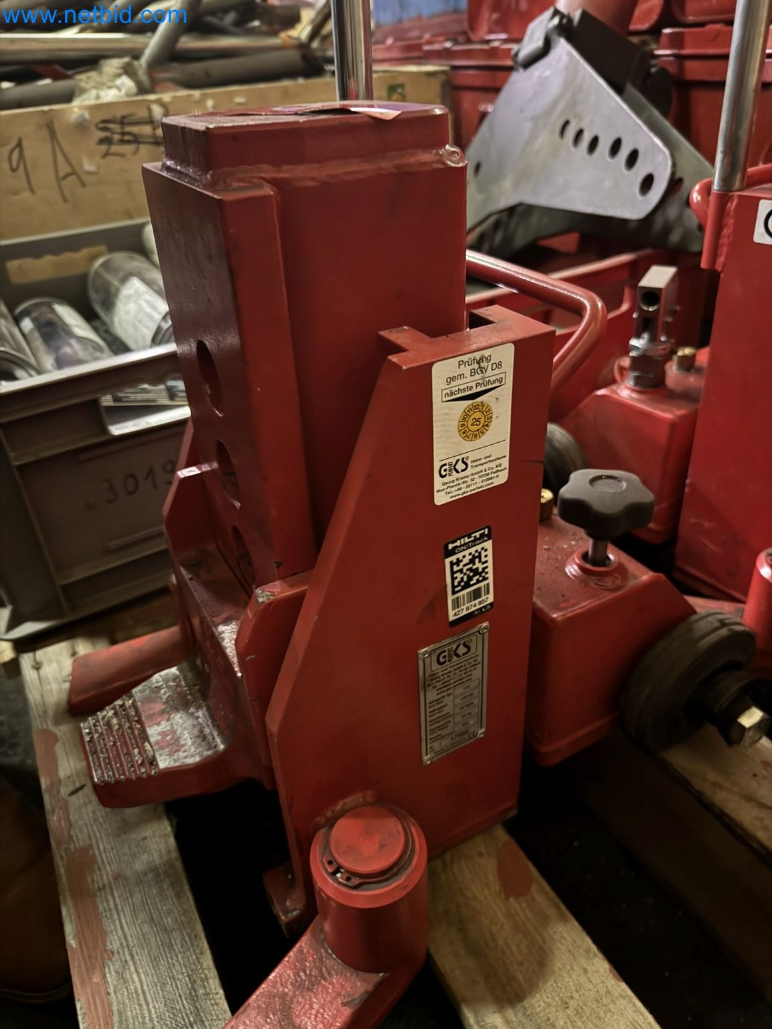 Equipment, material stocks and operating equipment of a plant construction company-3