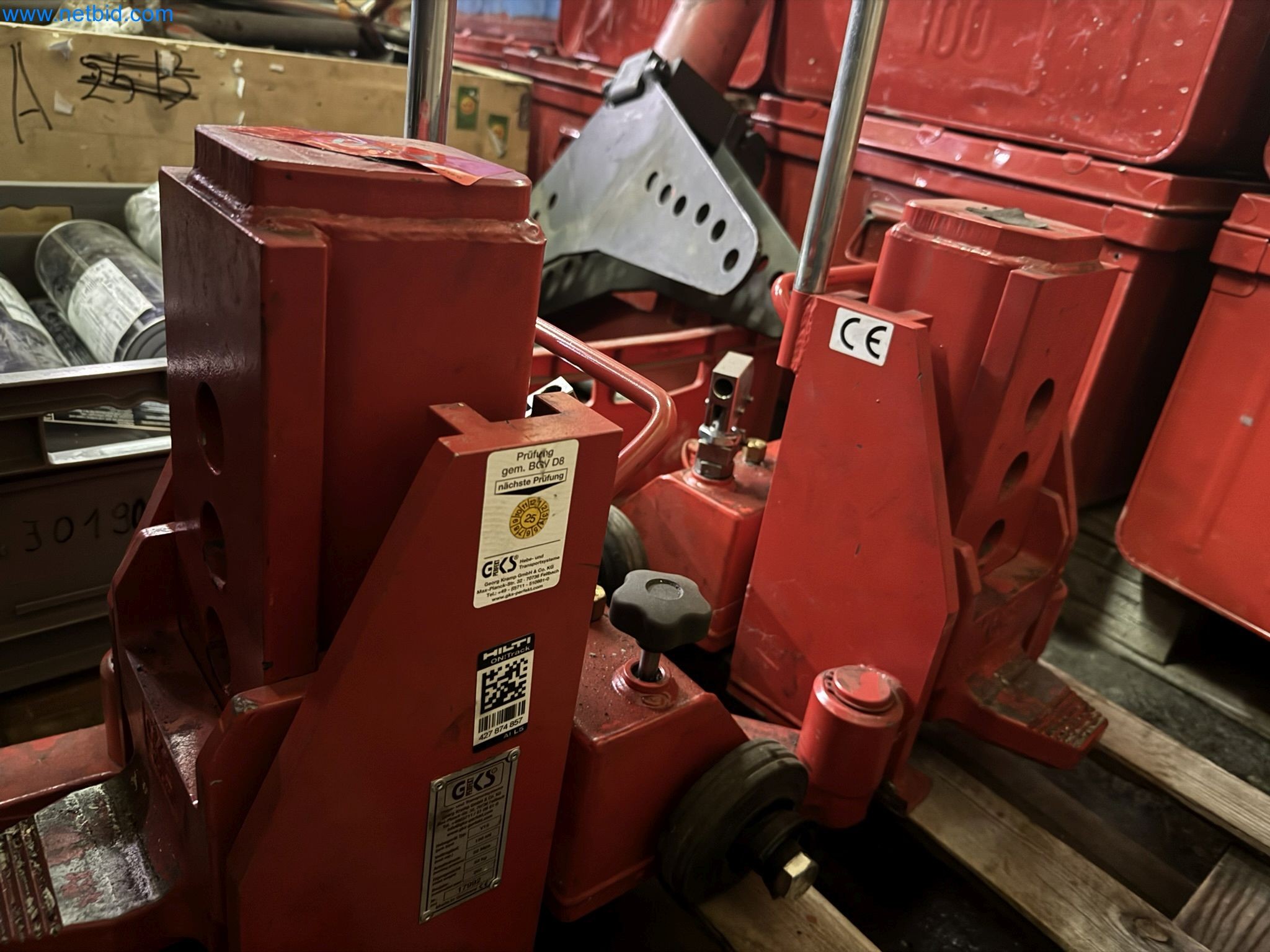 Equipment, material stocks and operating equipment of a plant construction company-5