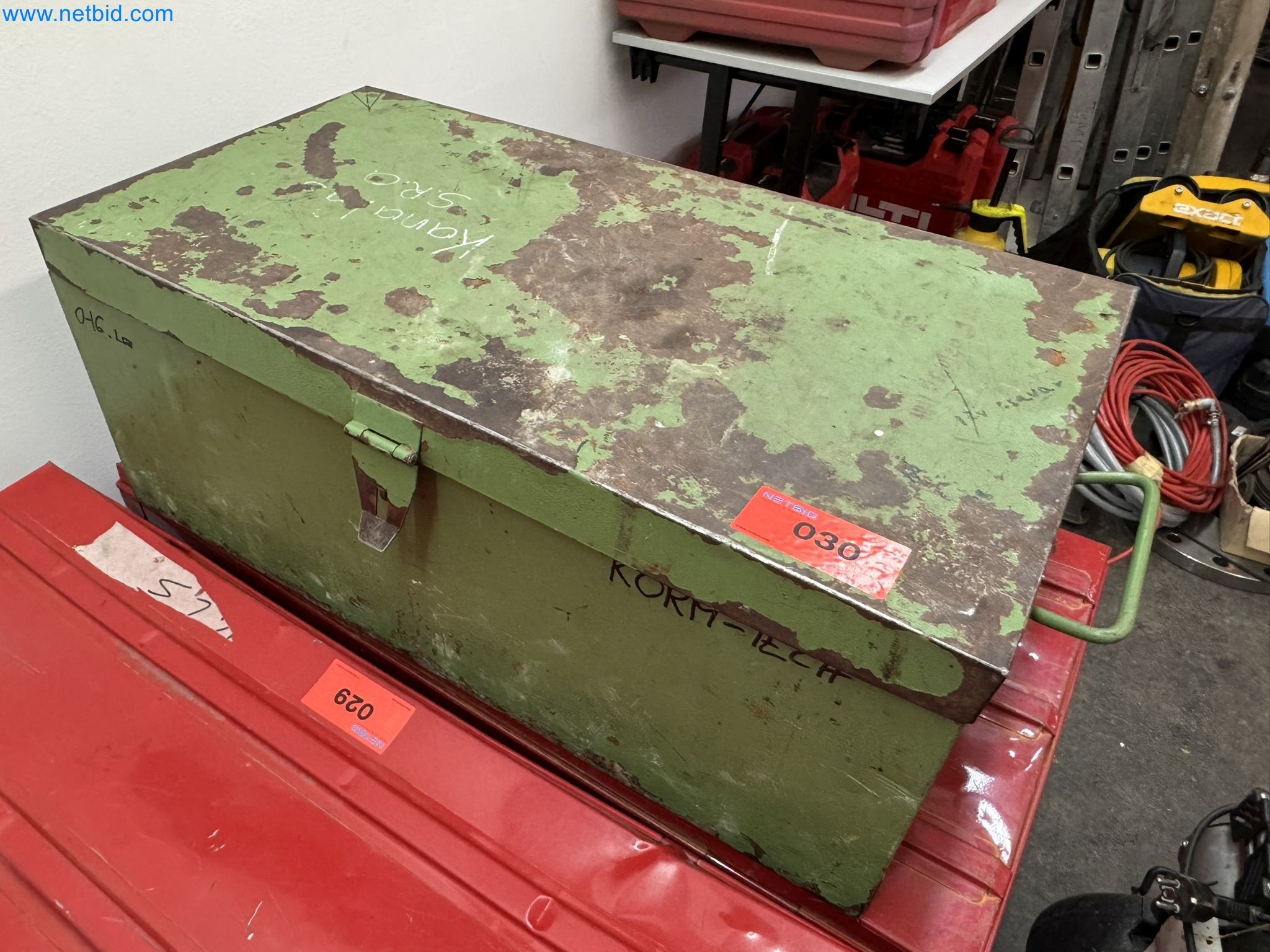 Equipment, material stocks and operating equipment of a plant construction company-1