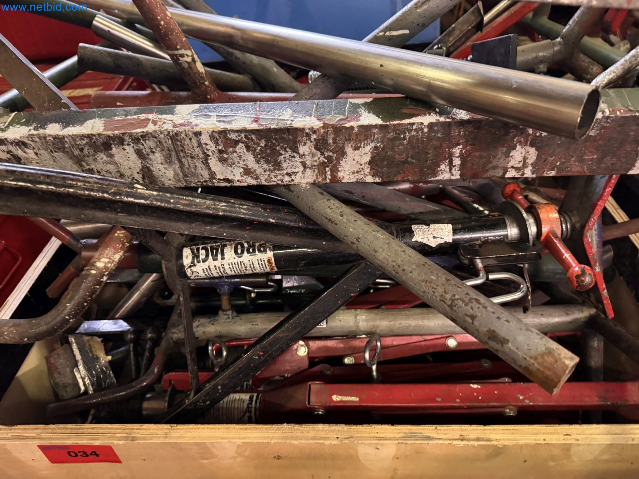 Equipment, material stocks and operating equipment of a plant construction company-1