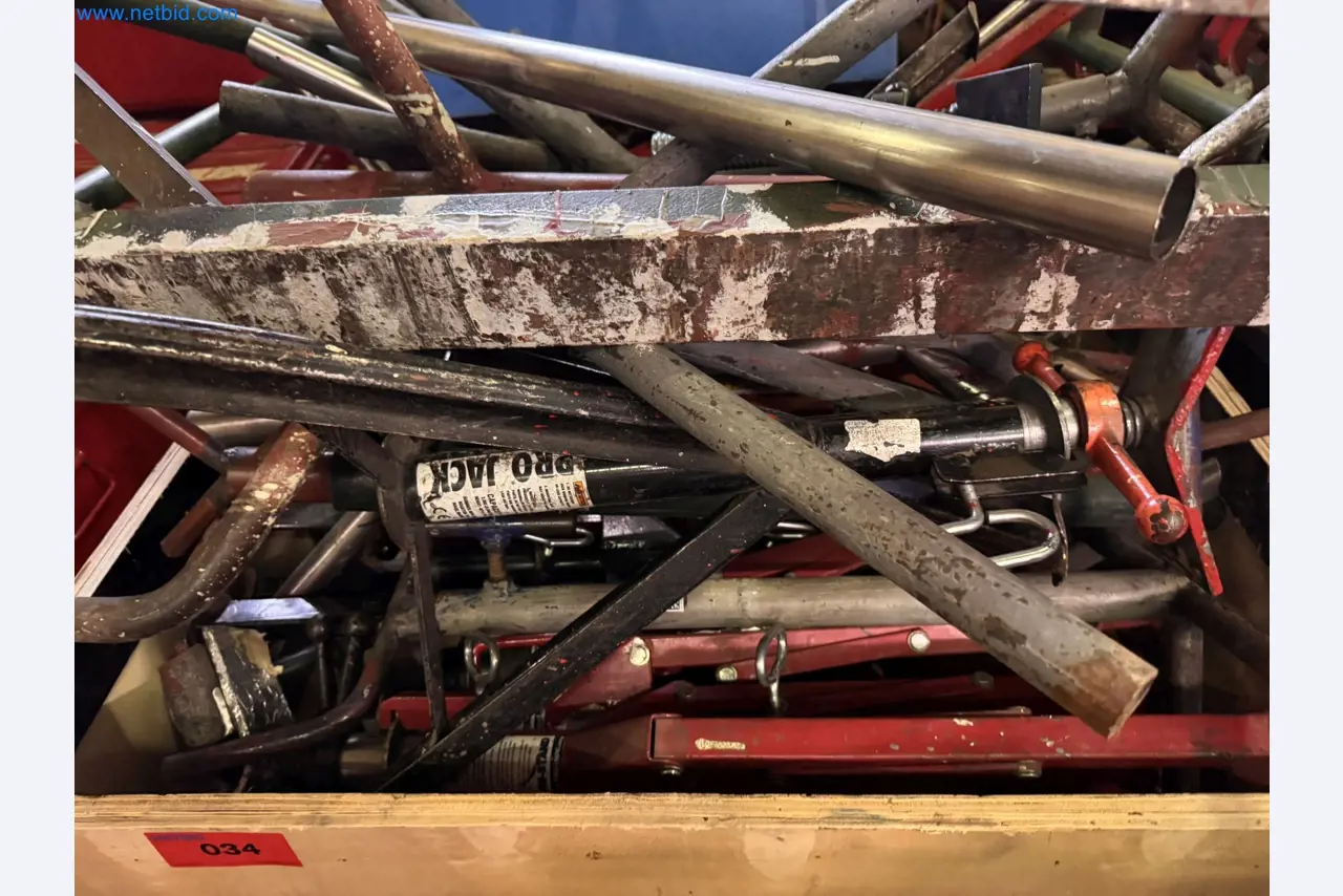 Equipment, material stocks and operating equipment of a plant construction company-1