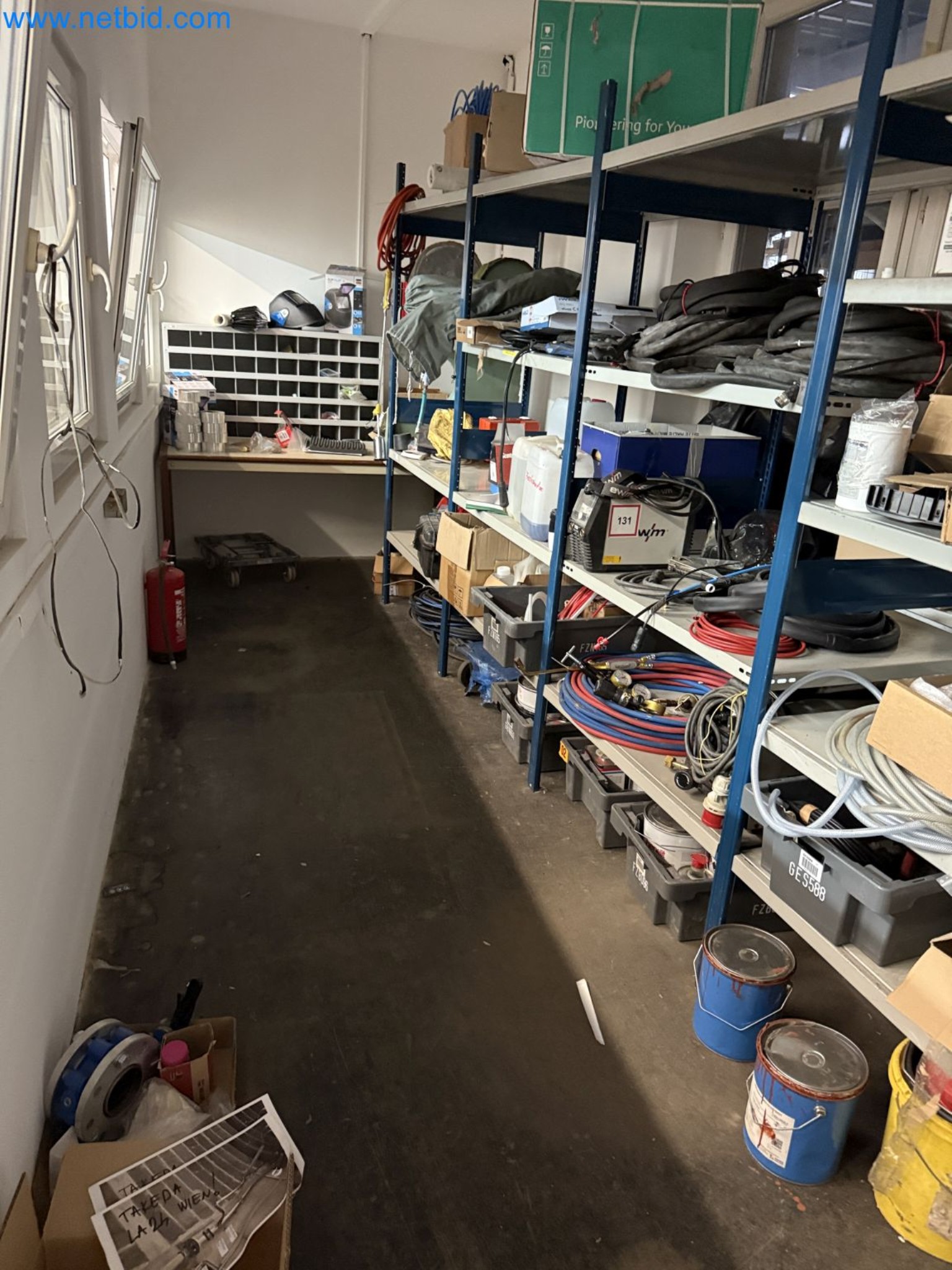 Equipment, material stocks and operating equipment of a plant construction company-1