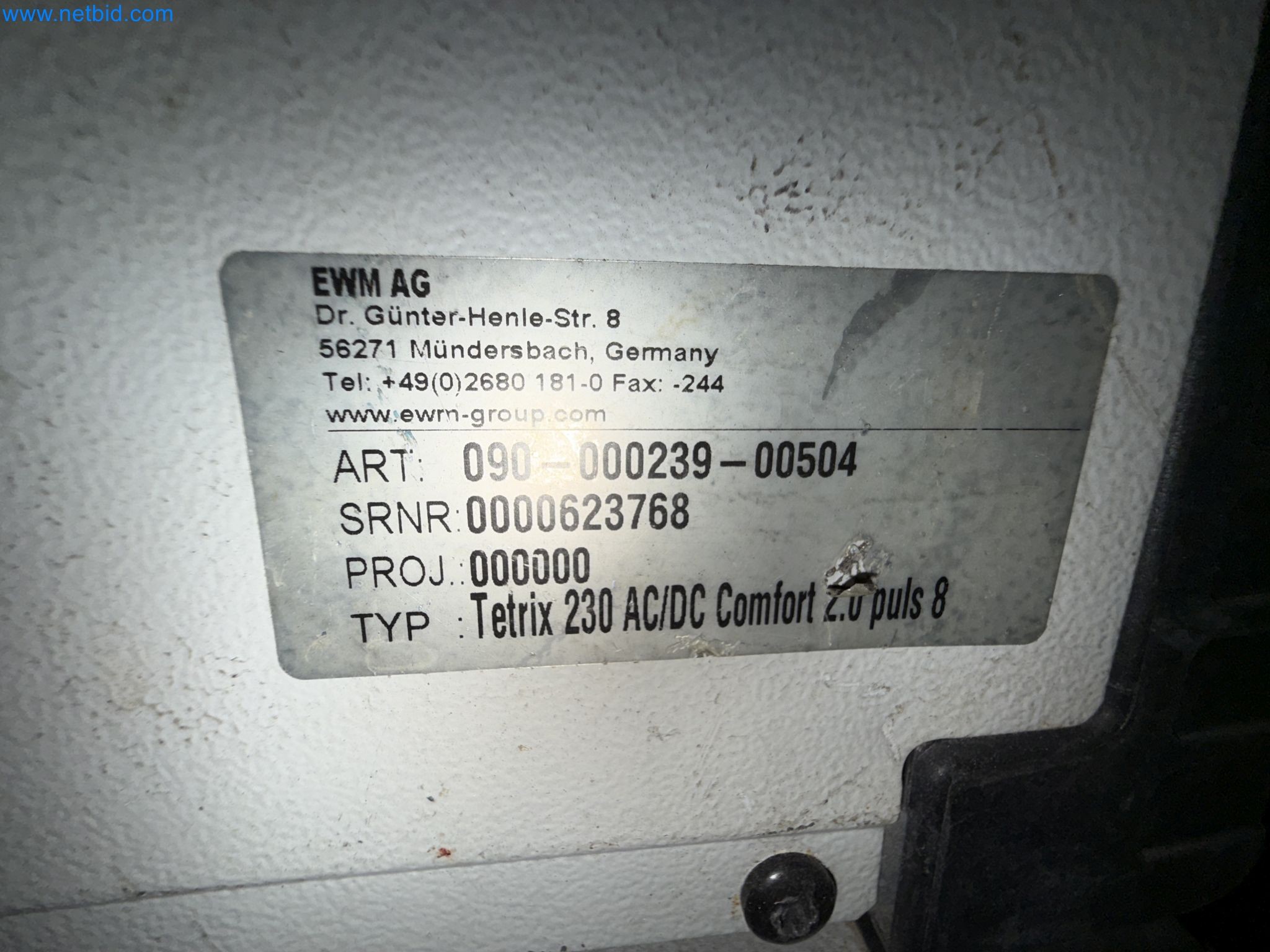 Equipment, material stocks and operating equipment of a plant construction company-1