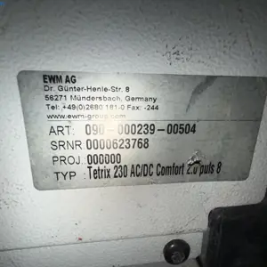 TIG welding machine EWM Tetrix 230 AC/DC Comfort 2.0 puls 8