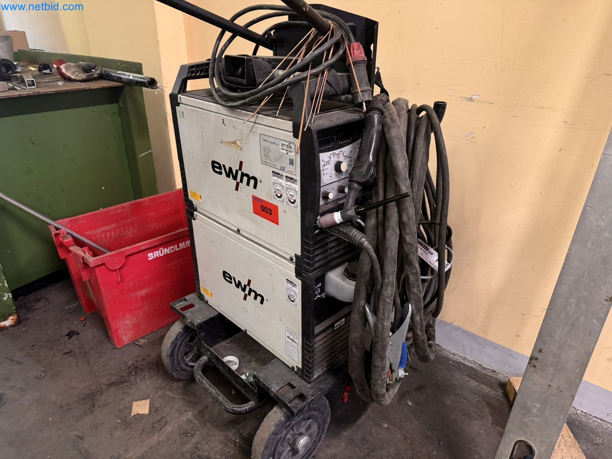 Equipment, material stocks and operating equipment of a plant construction company-3