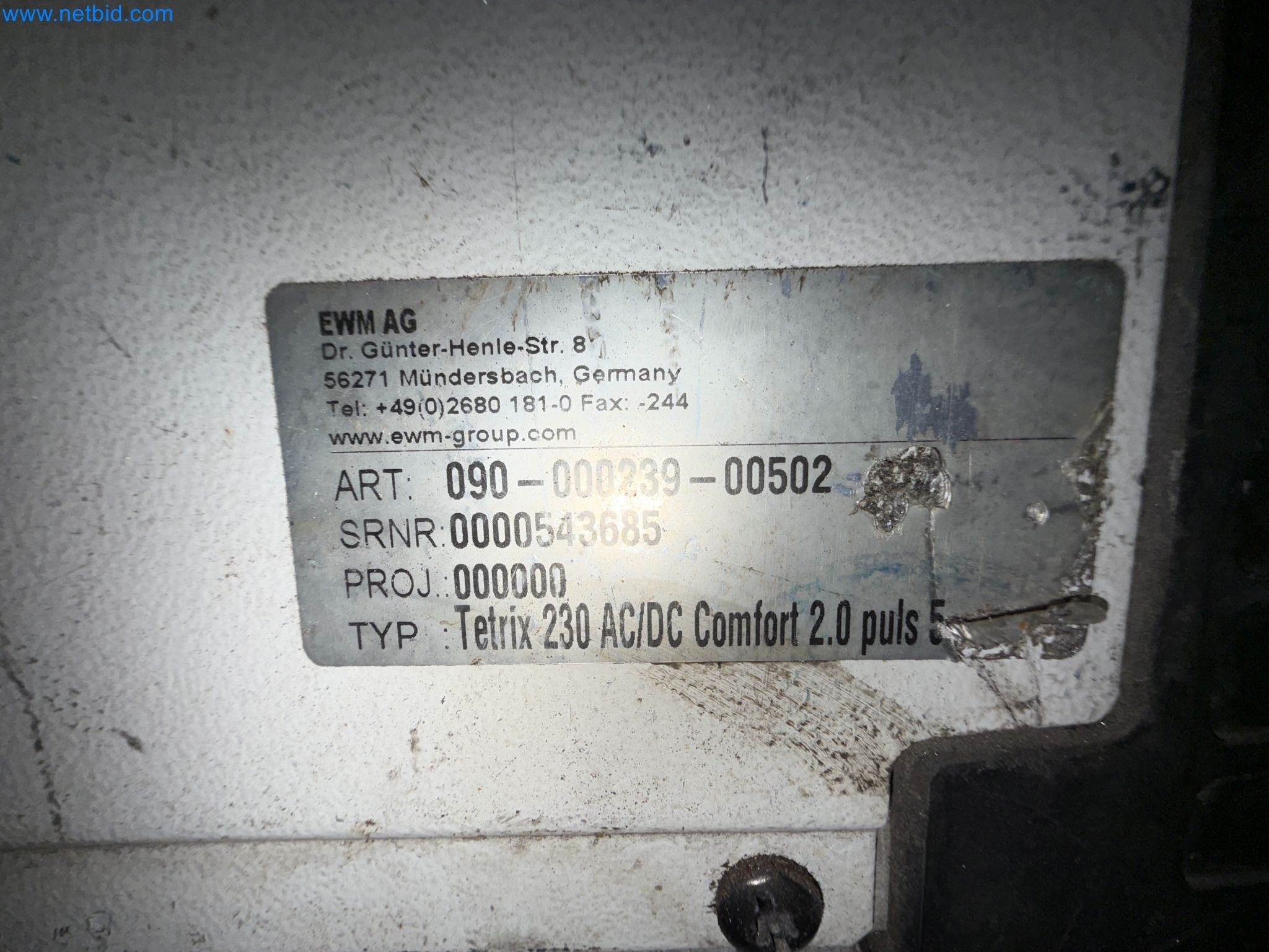 Equipment, material stocks and operating equipment of a plant construction company-1