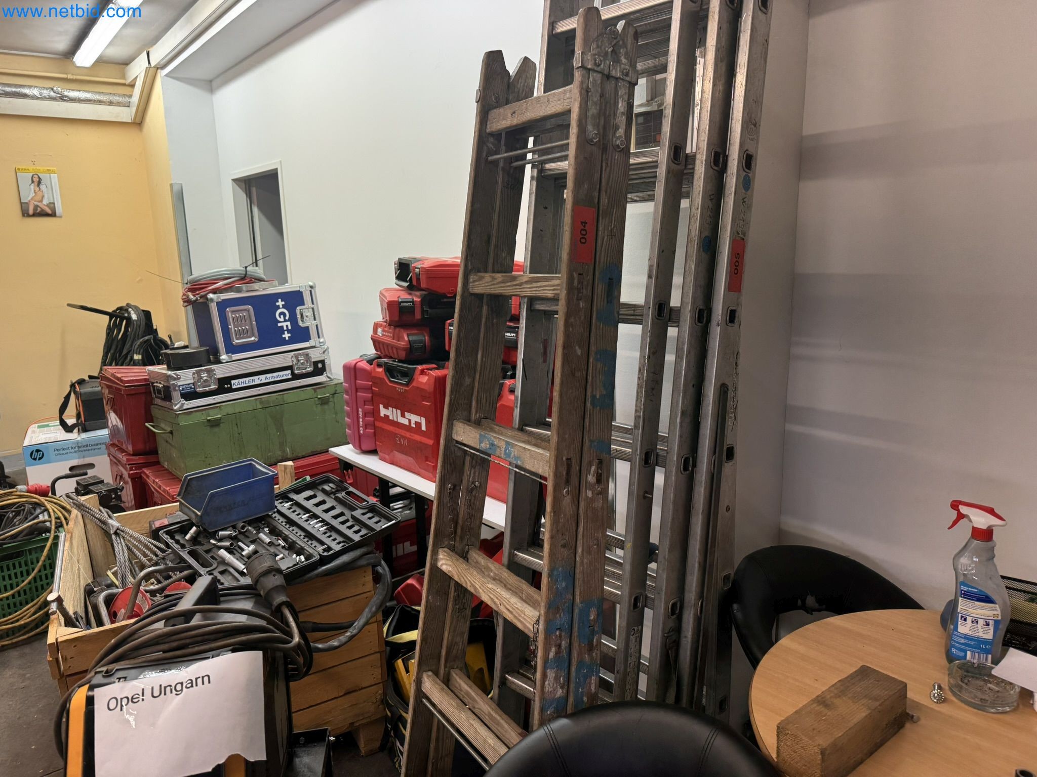 Equipment, material stocks and operating equipment of a plant construction company-1