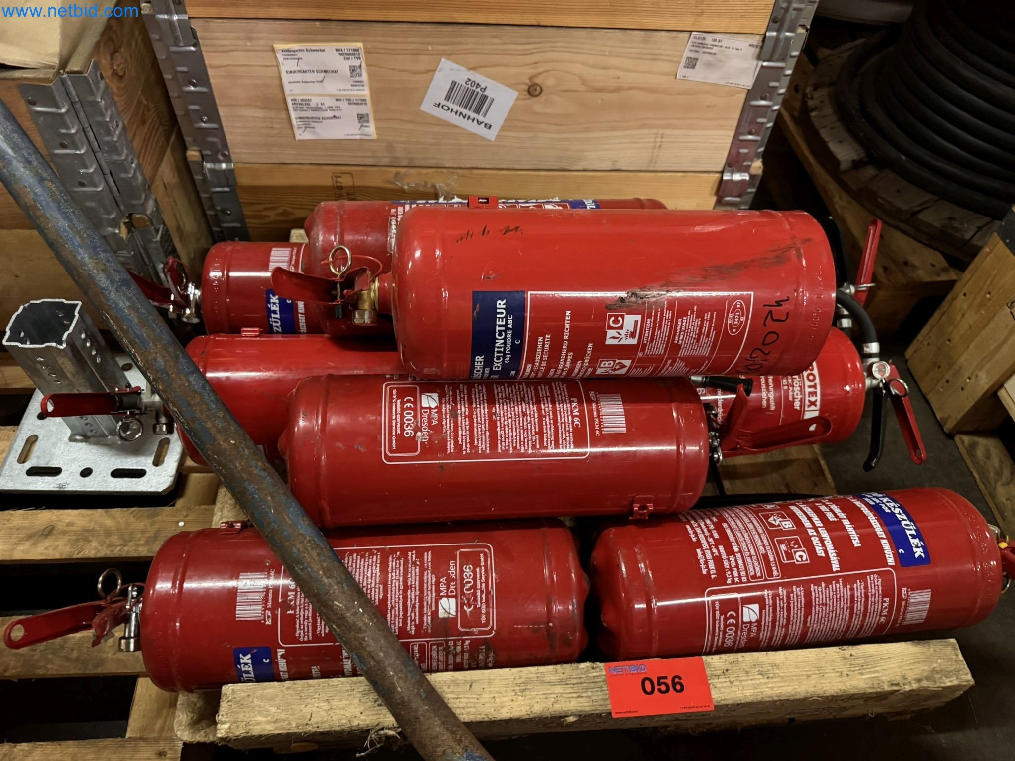 Equipment, material stocks and operating equipment of a plant construction company-1