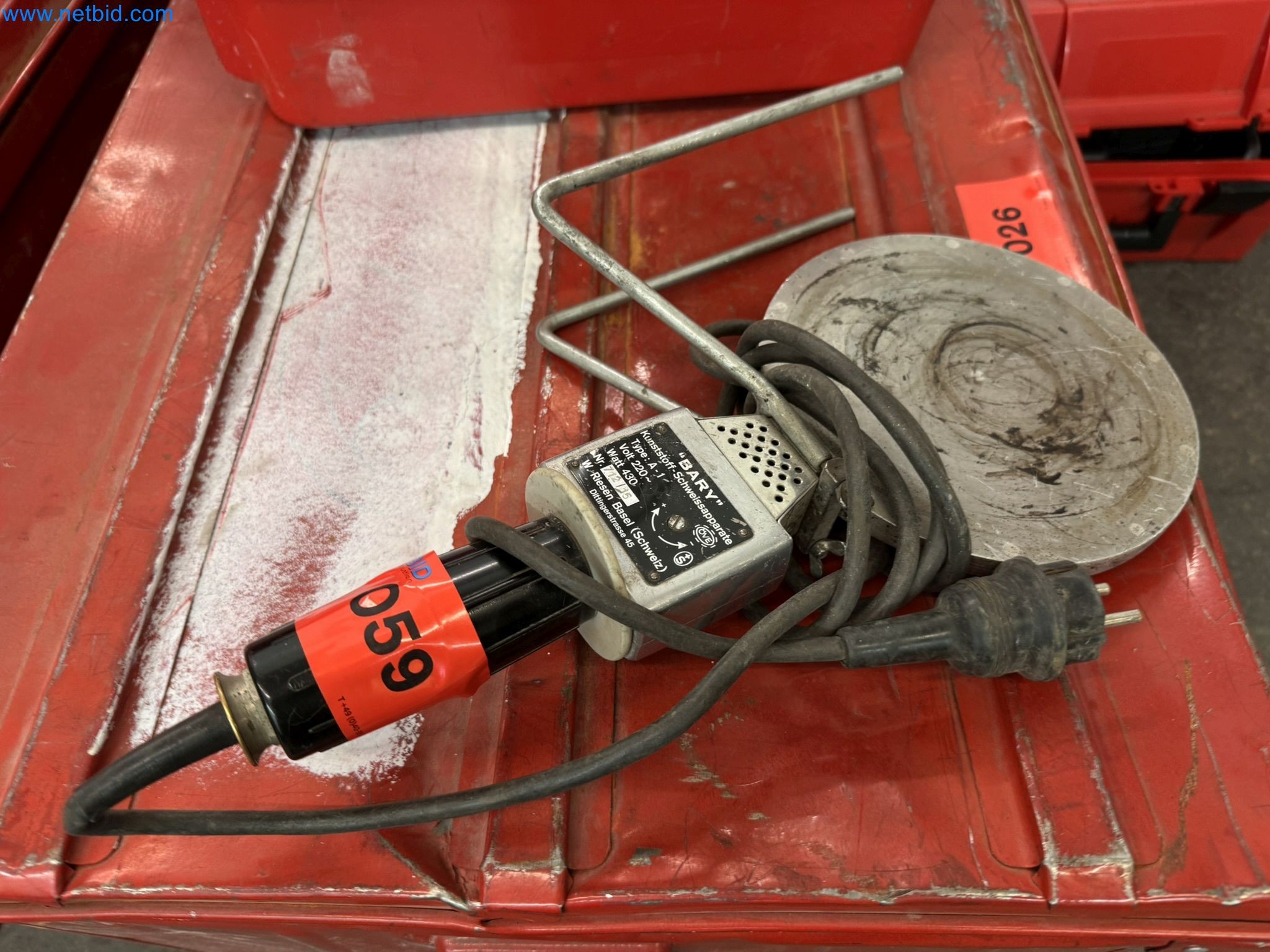 Equipment, material stocks and operating equipment of a plant construction company-1