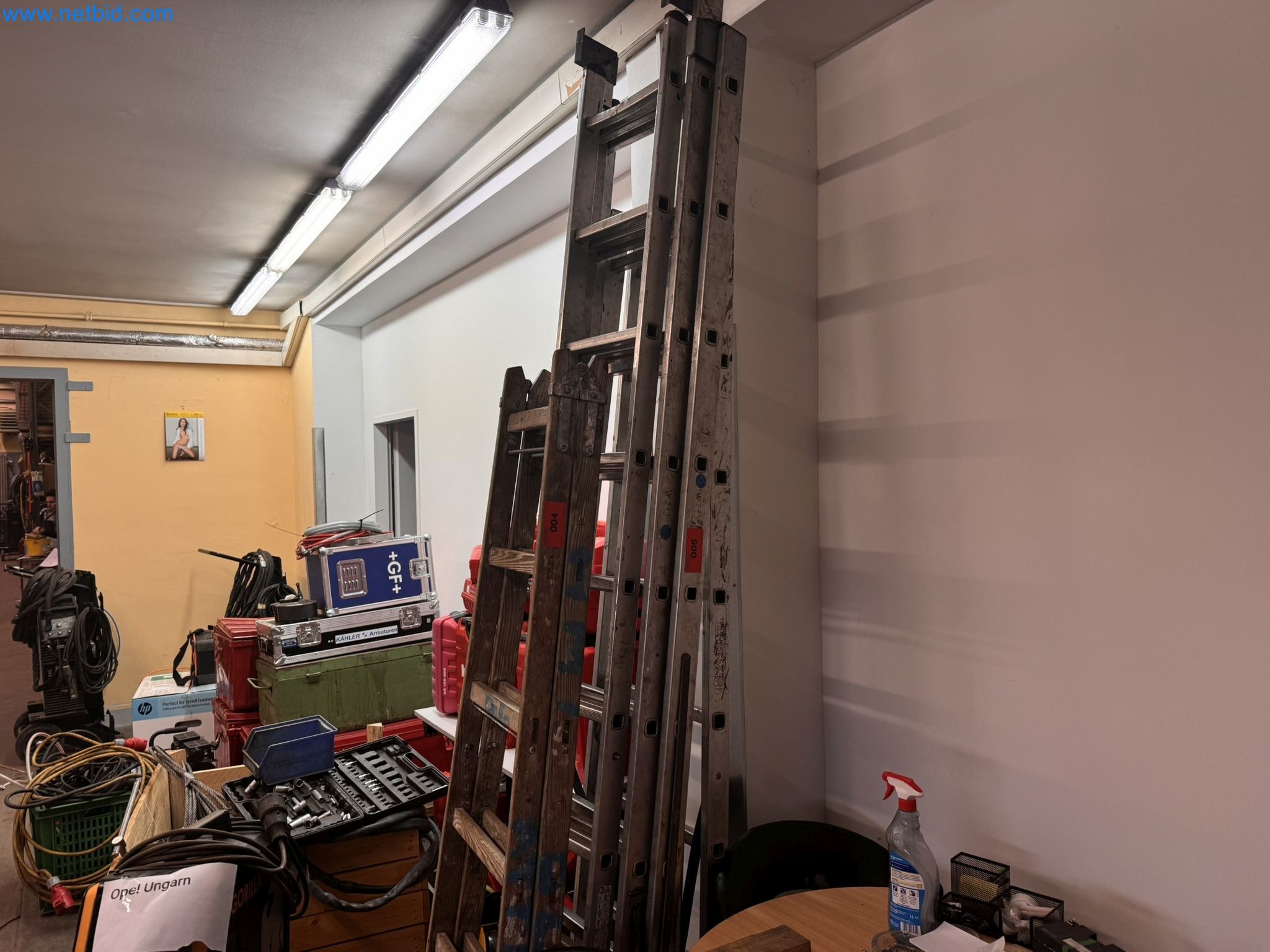 Equipment, material stocks and operating equipment of a plant construction company-1