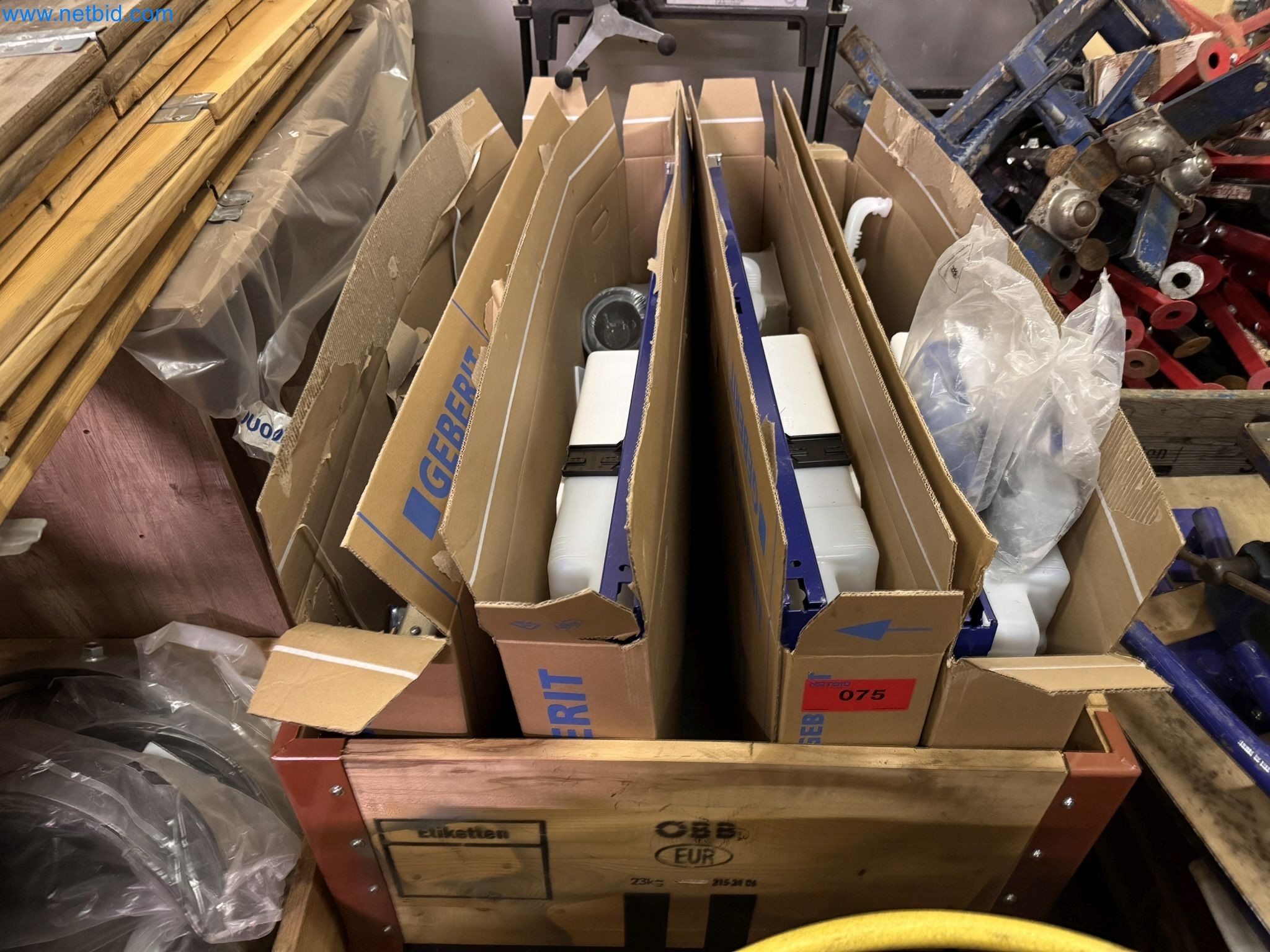 Equipment, material stocks and operating equipment of a plant construction company-1