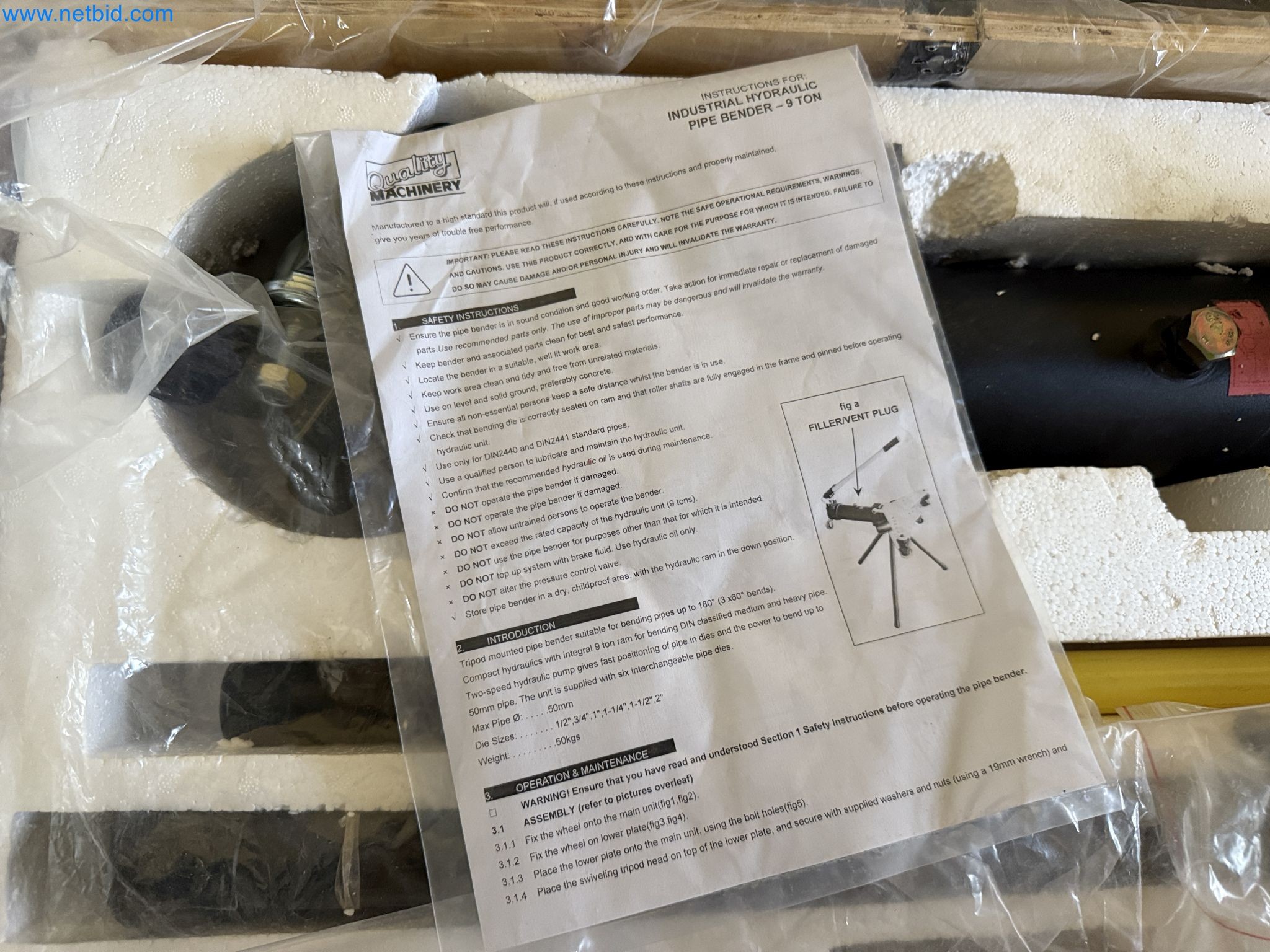 Equipment, material stocks and operating equipment of a plant construction company-2