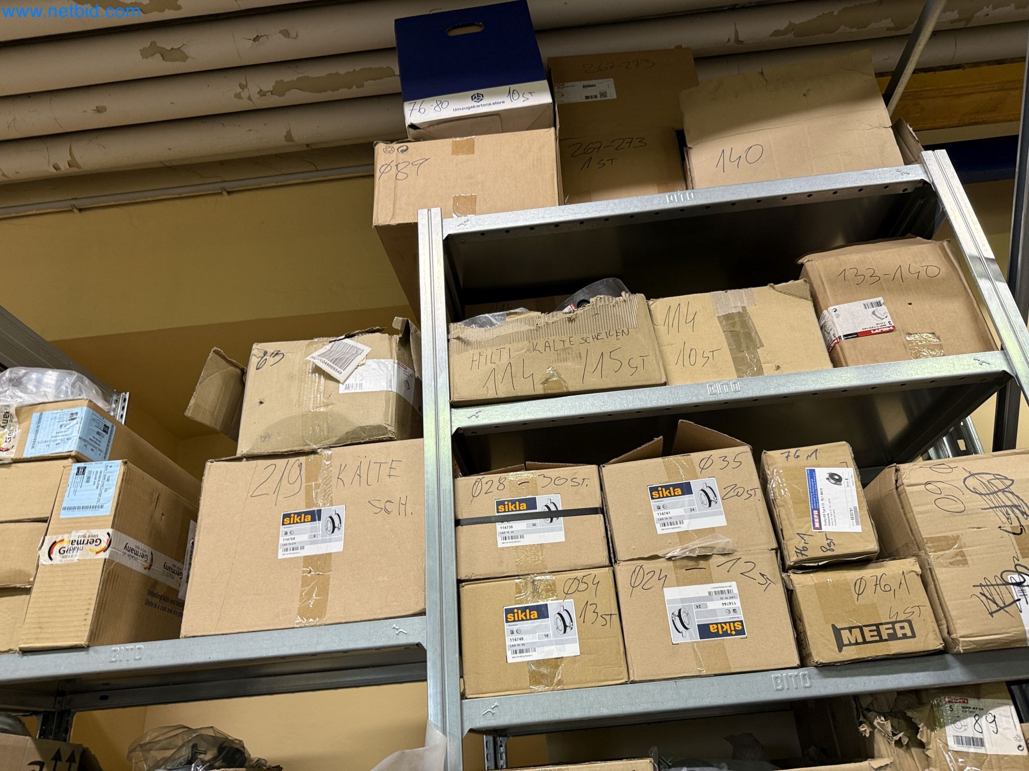 Equipment, material stocks and operating equipment of a plant construction company-1