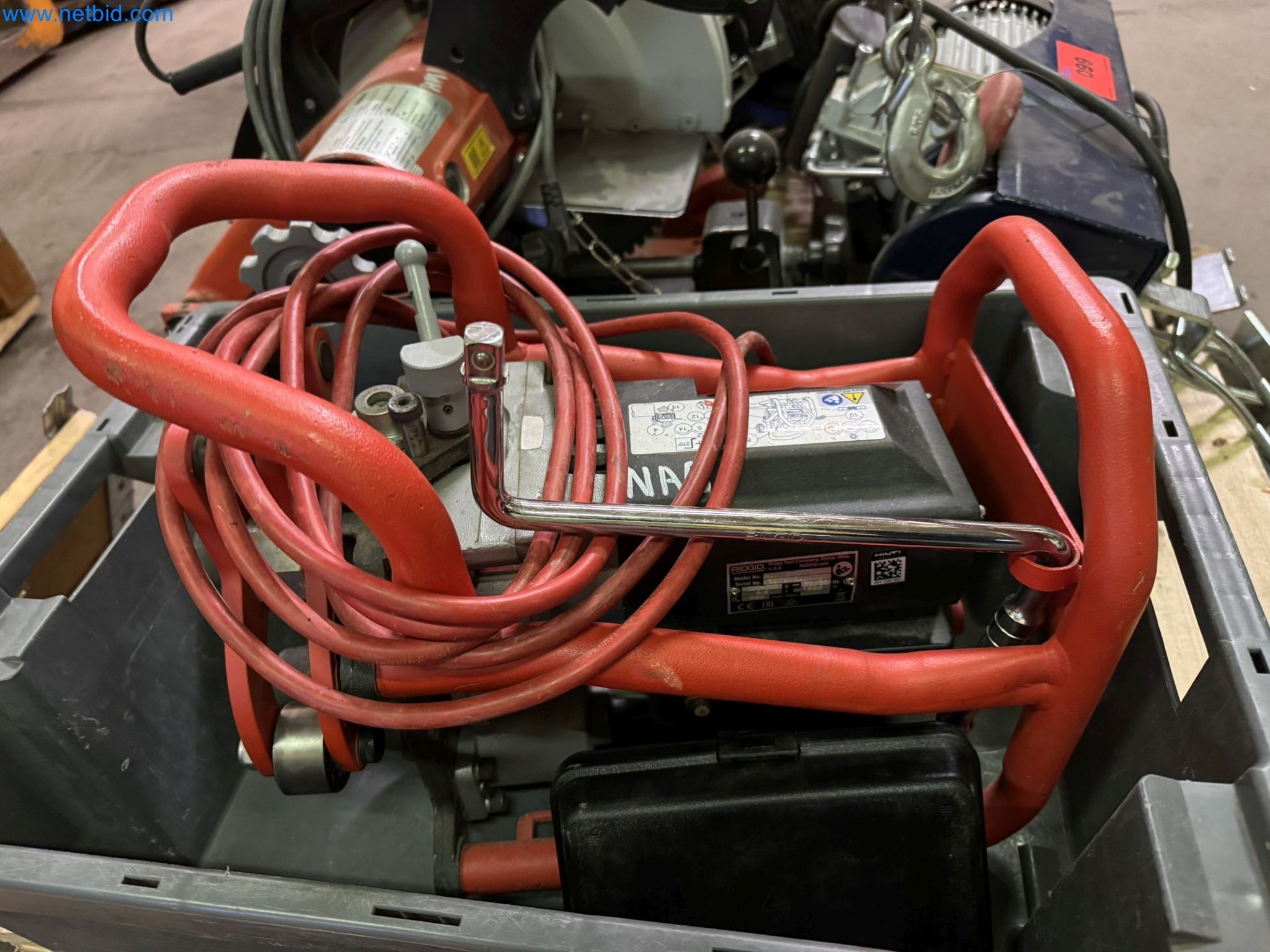 Equipment, material stocks and operating equipment of a plant construction company-1