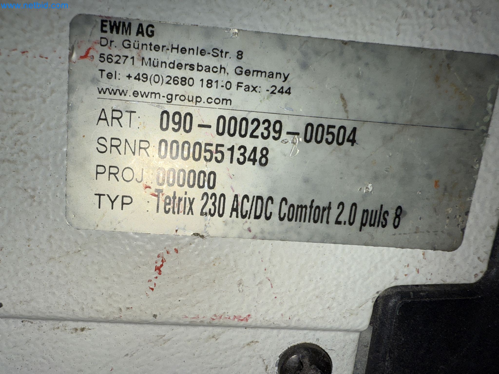 Equipment, material stocks and operating equipment of a plant construction company-1