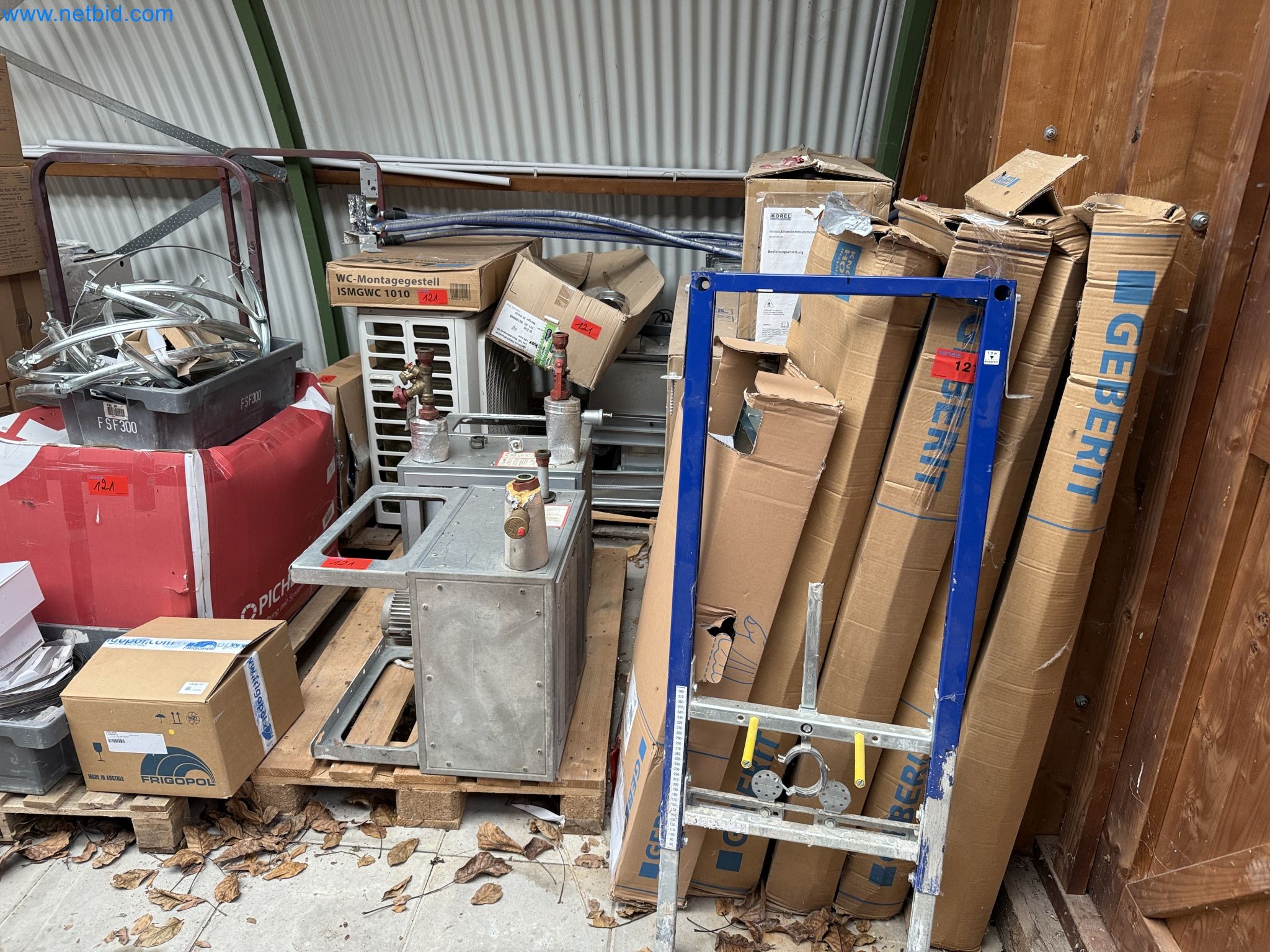 Vehicles and material stocks of a plant construction company-19