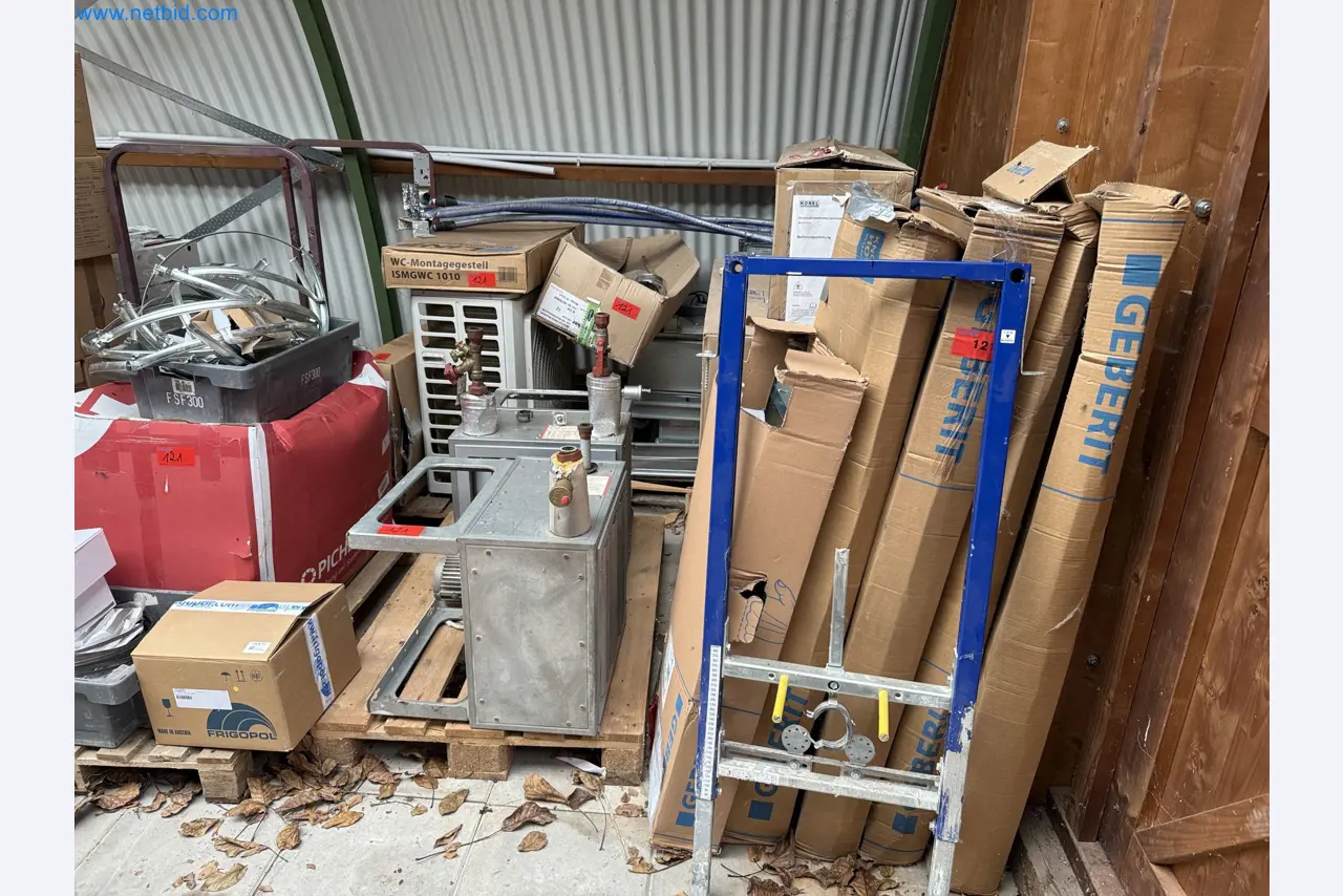 Vehicles and material stocks of a plant construction company-19