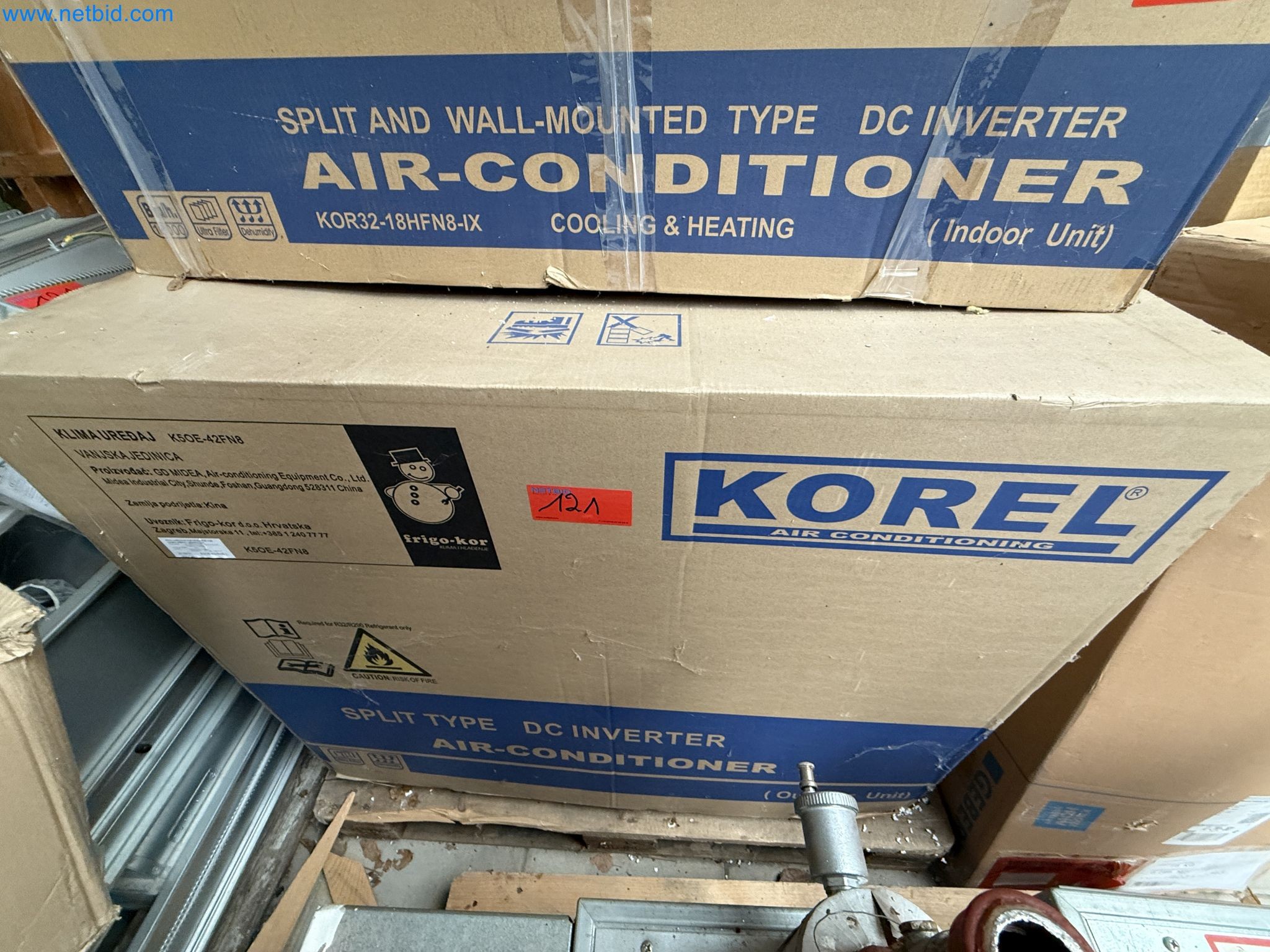 Vehicles and material stocks of a plant construction company-1