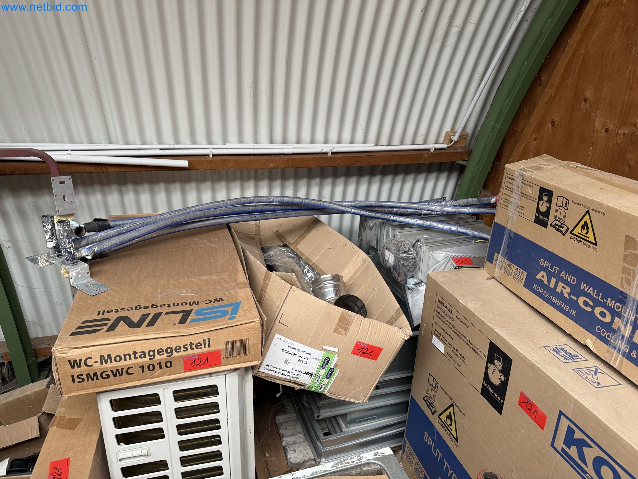 Vehicles and material stocks of a plant construction company-20