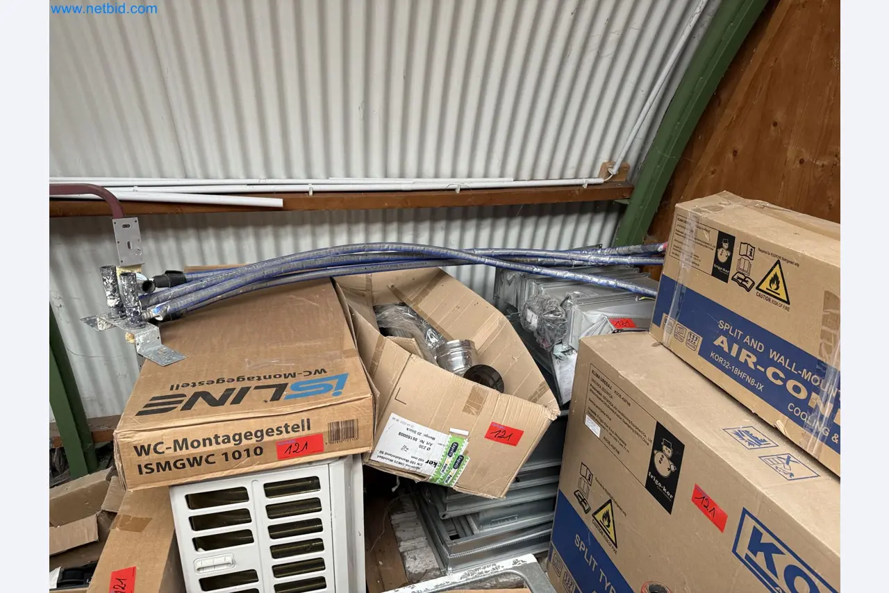 Vehicles and material stocks of a plant construction company-20