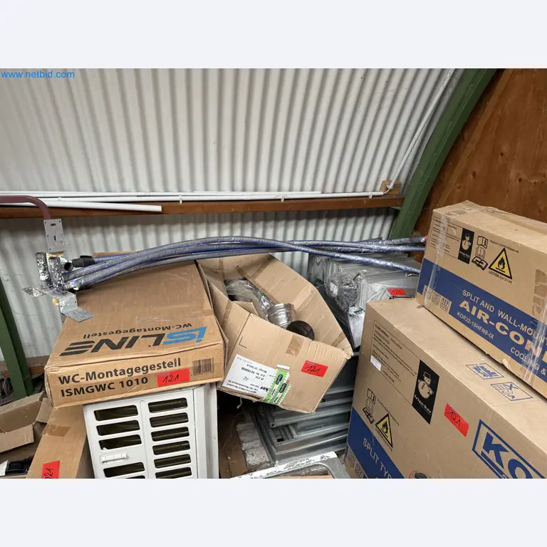 Vehicles and material stocks of a plant construction company-20