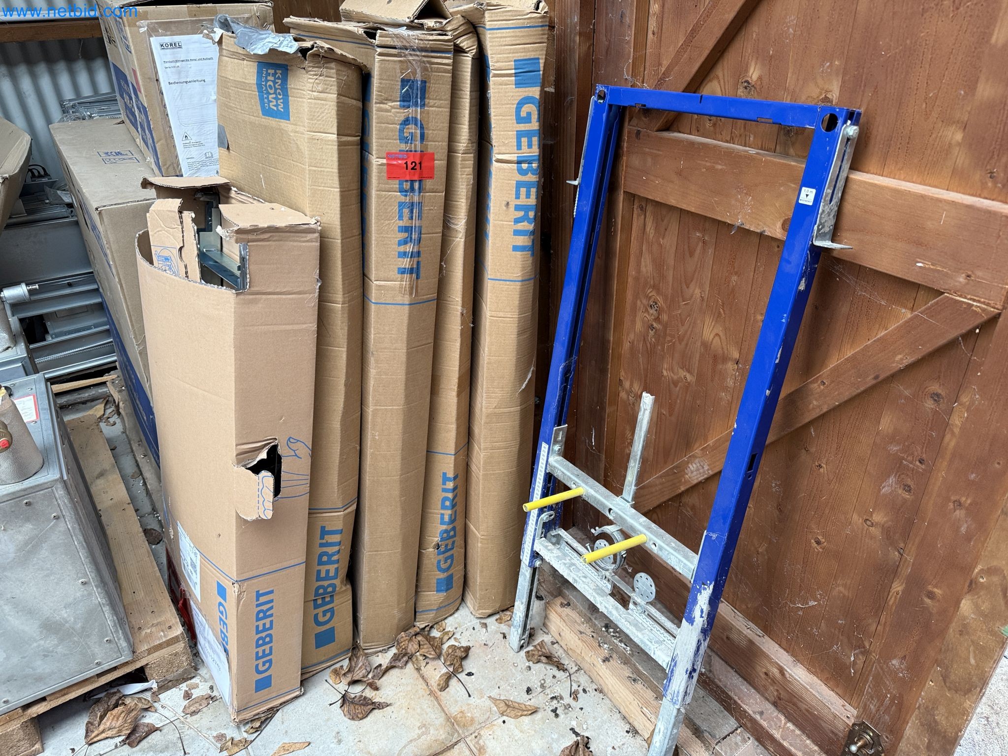 Vehicles and material stocks of a plant construction company-22