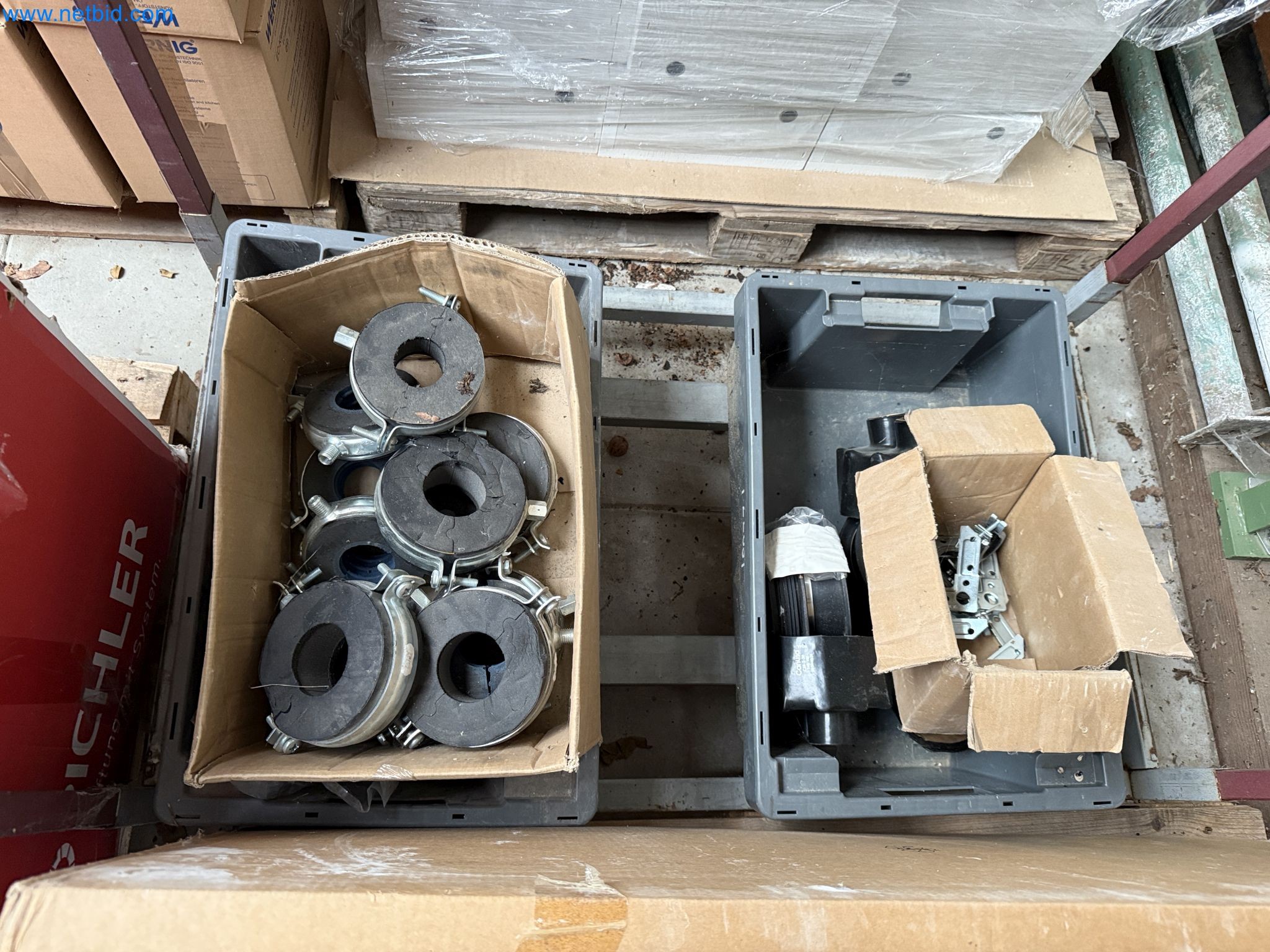 Vehicles and material stocks of a plant construction company-9