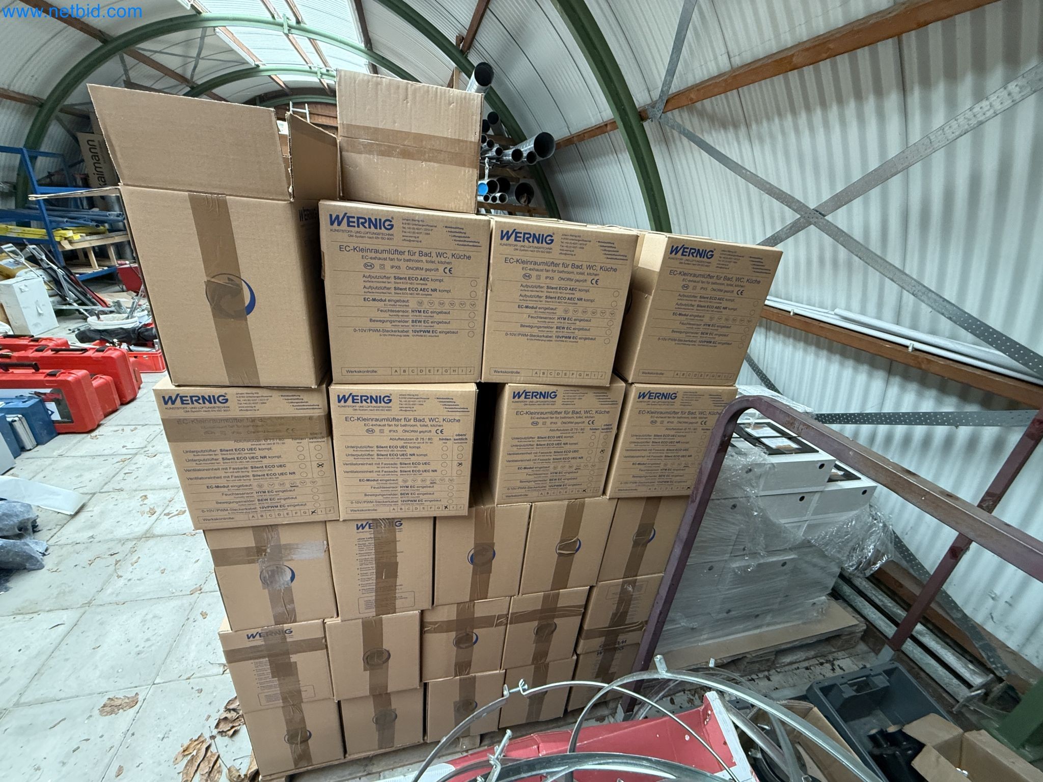 Vehicles and material stocks of a plant construction company-11