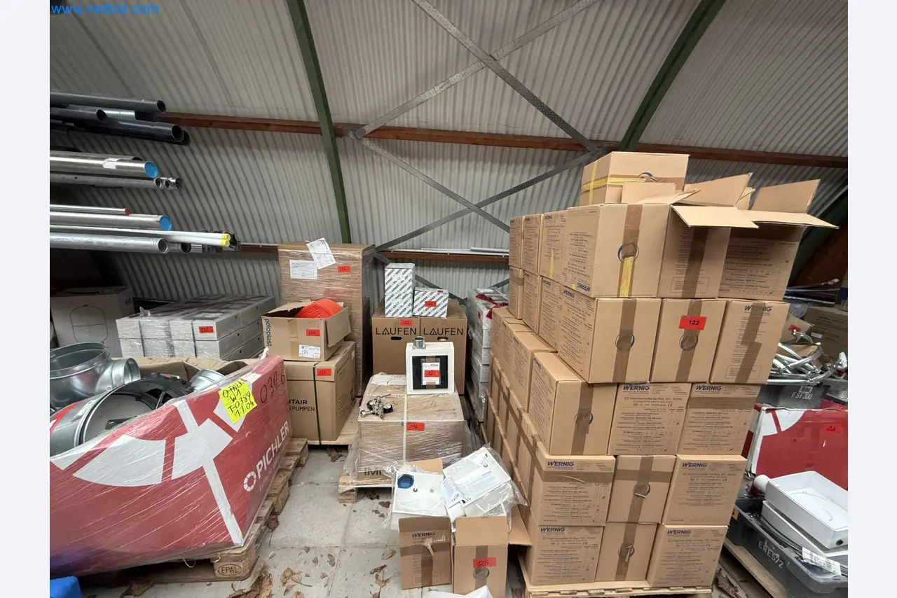 Vehicles and material stocks of a plant construction company-17