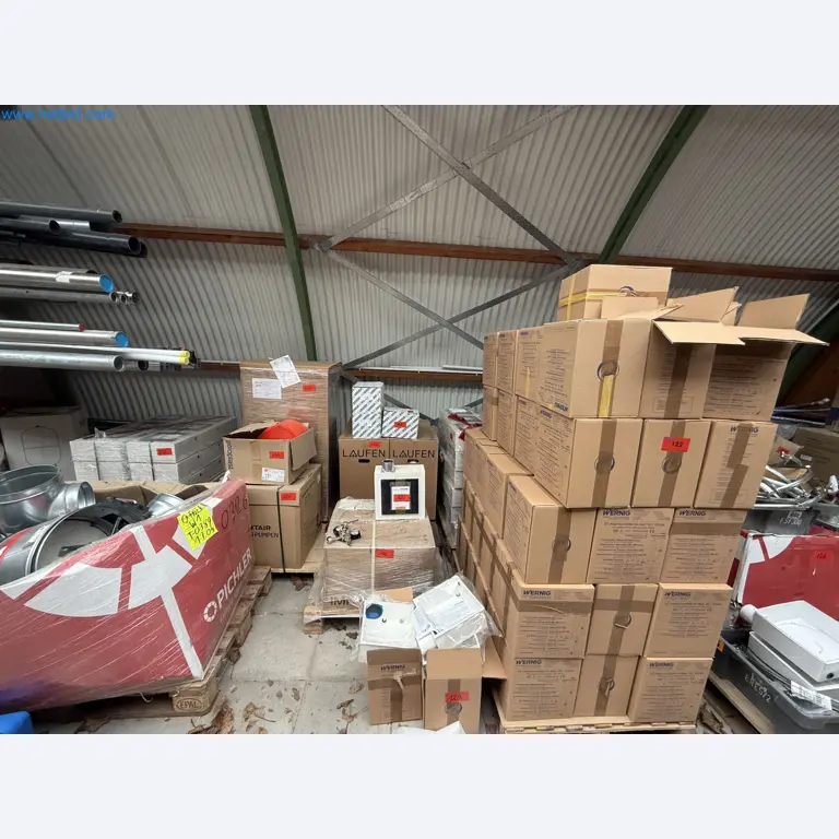 Vehicles and material stocks of a plant construction company-17