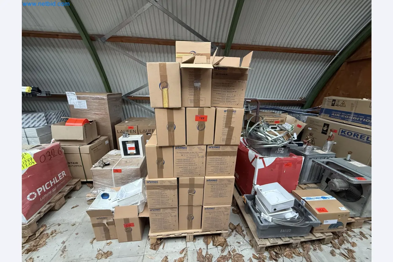 Vehicles and material stocks of a plant construction company-1