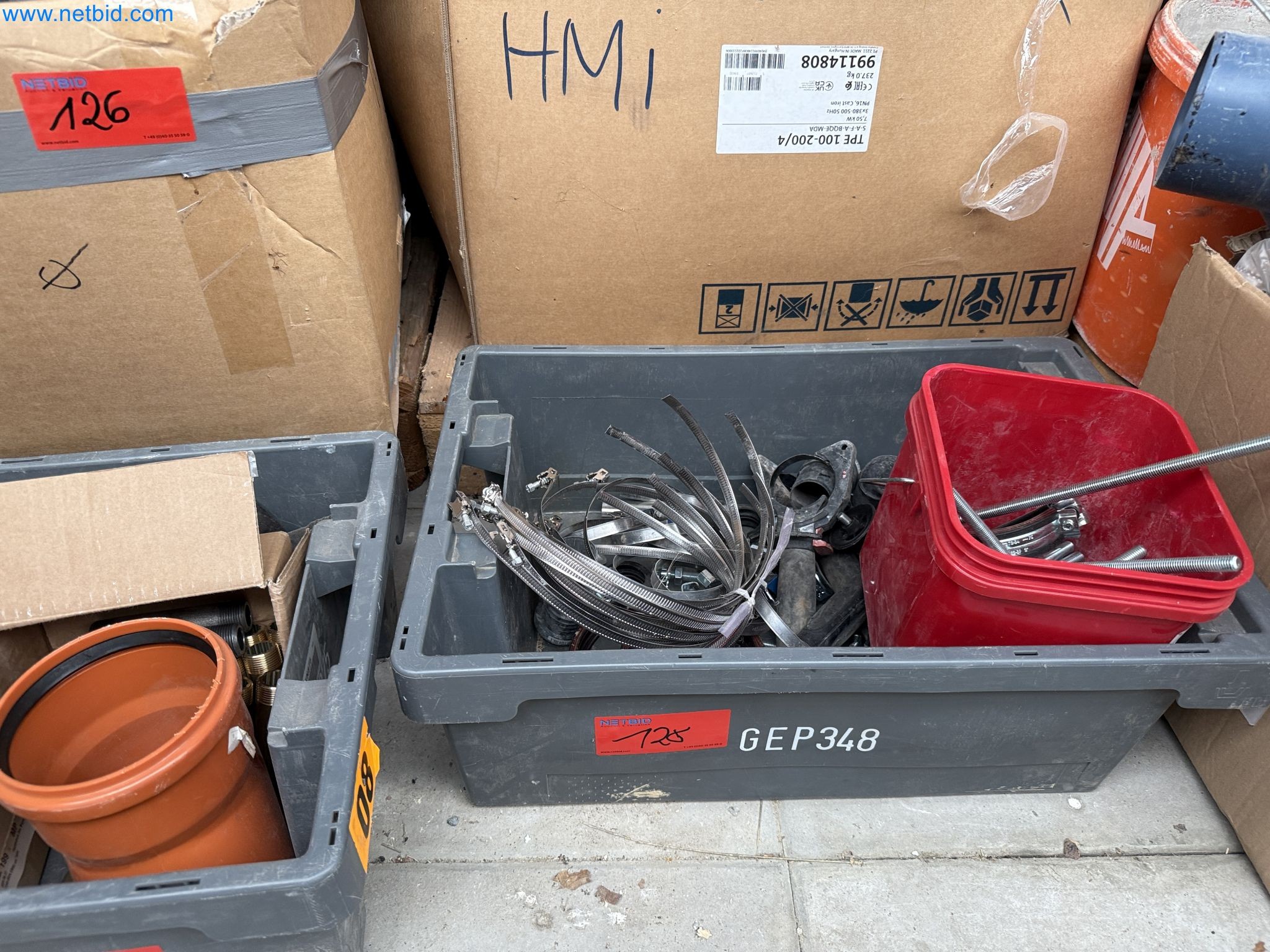 Vehicles and material stocks of a plant construction company-13