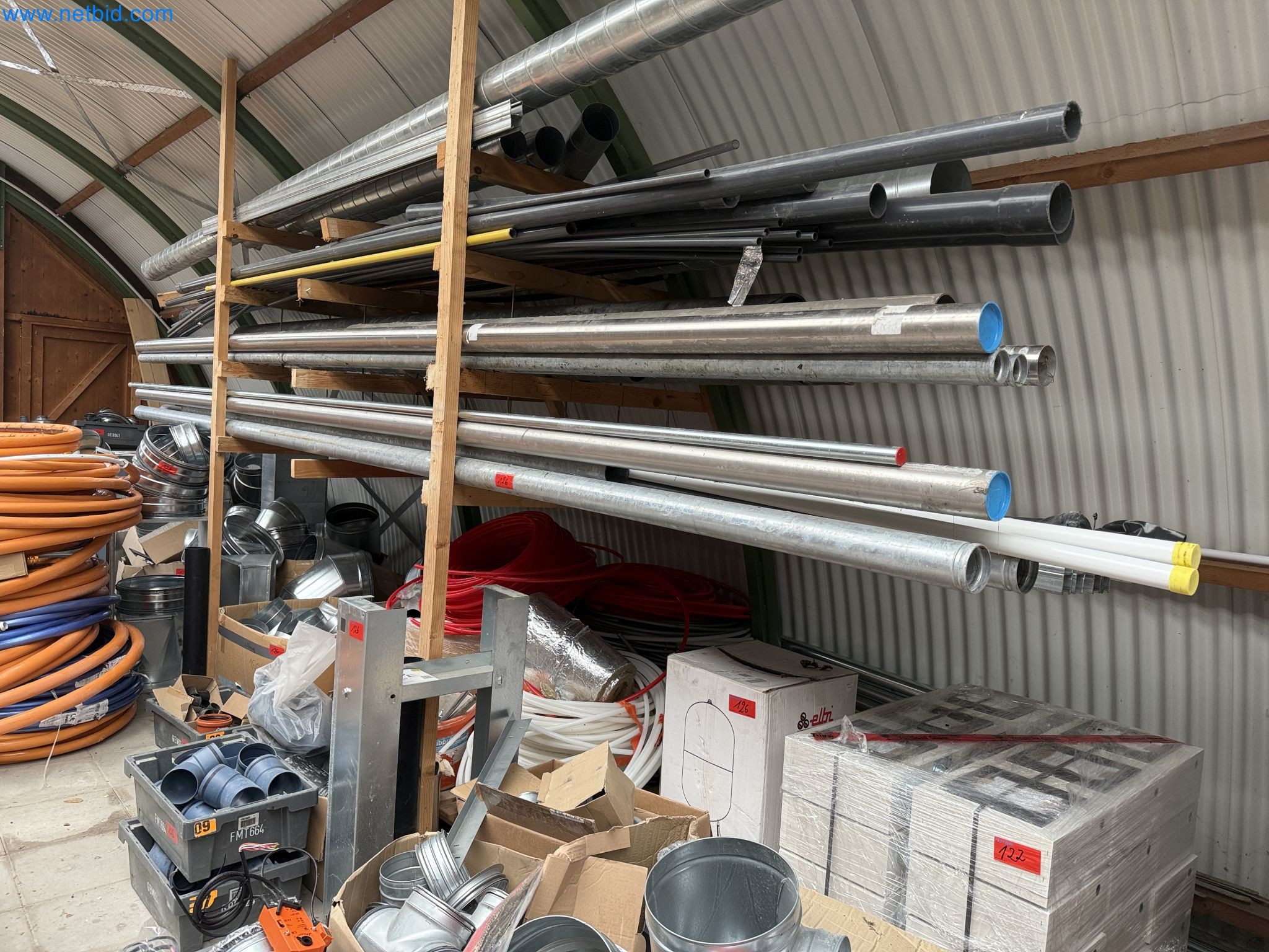 Vehicles and material stocks of a plant construction company-1