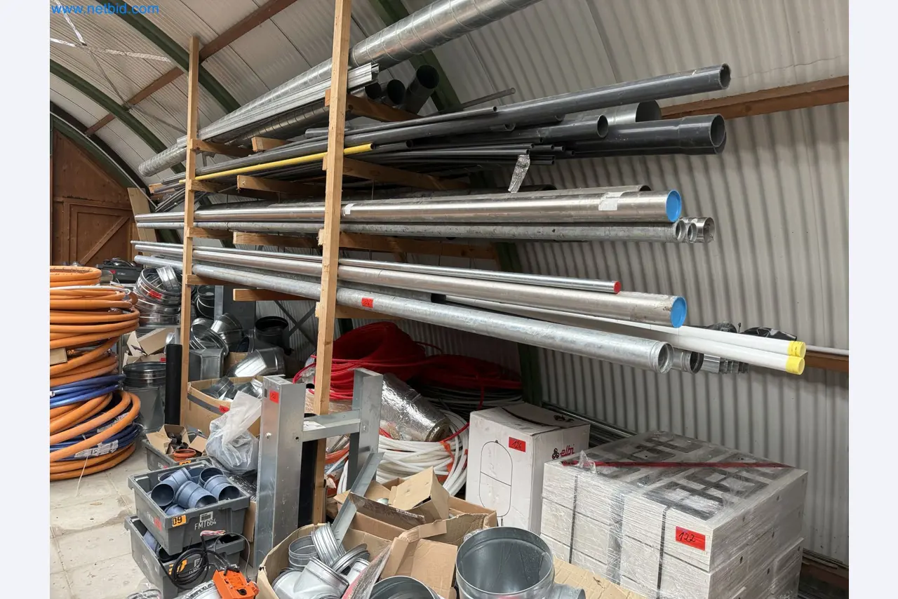 Vehicles and material stocks of a plant construction company-1