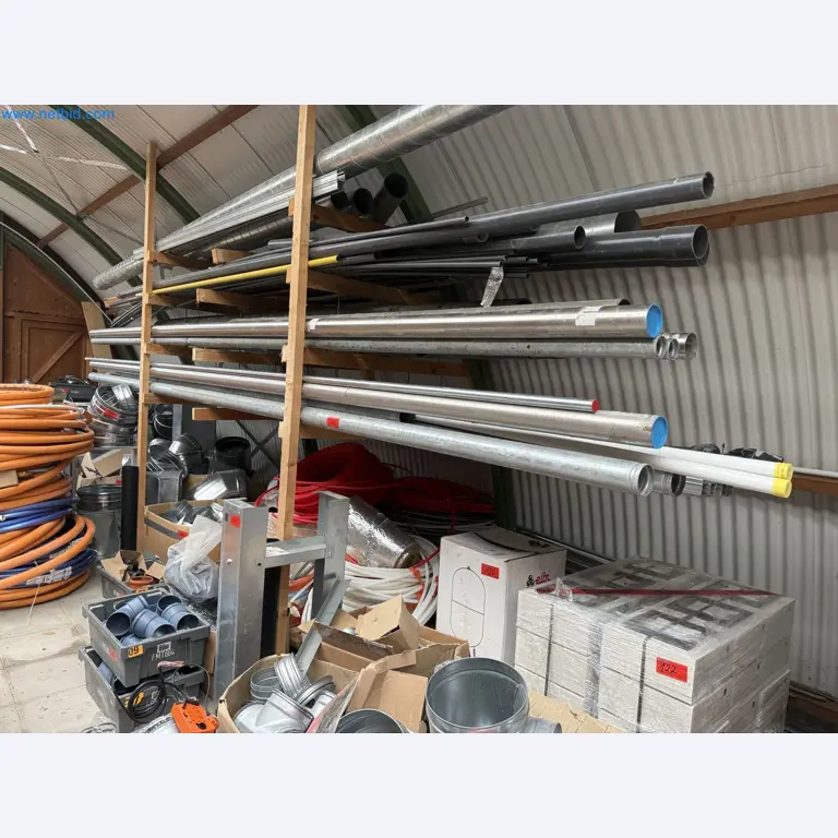 Vehicles and material stocks of a plant construction company-1