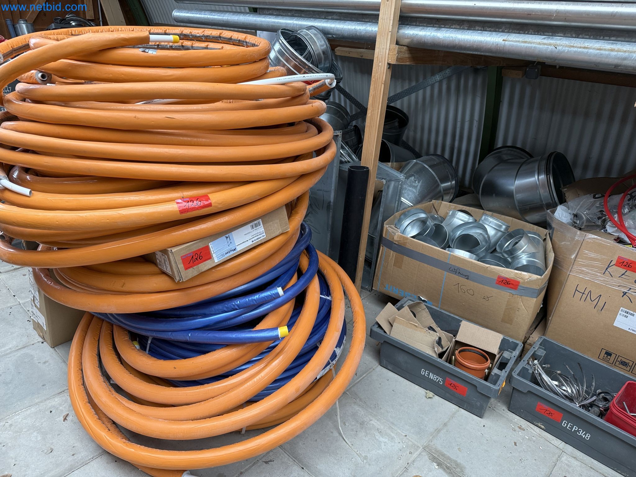 Vehicles and material stocks of a plant construction company-23