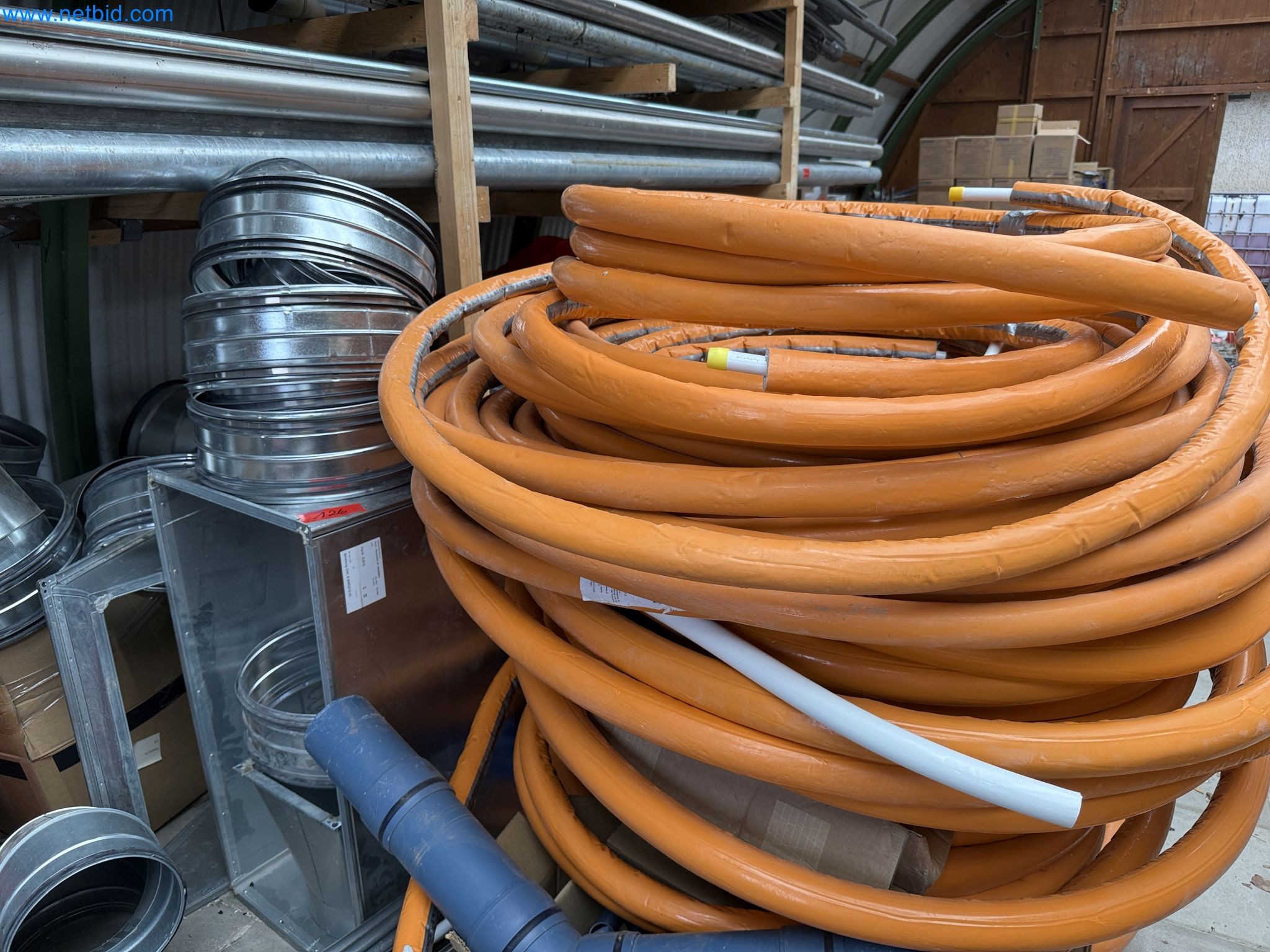 Vehicles and material stocks of a plant construction company-24