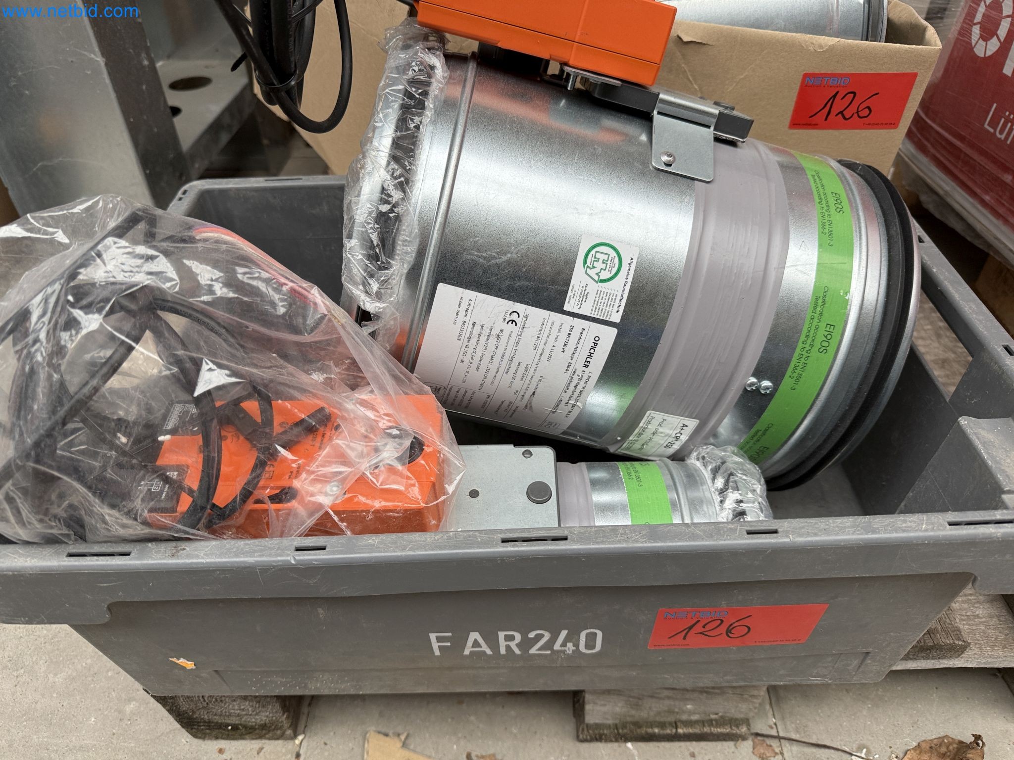 Vehicles and material stocks of a plant construction company-38