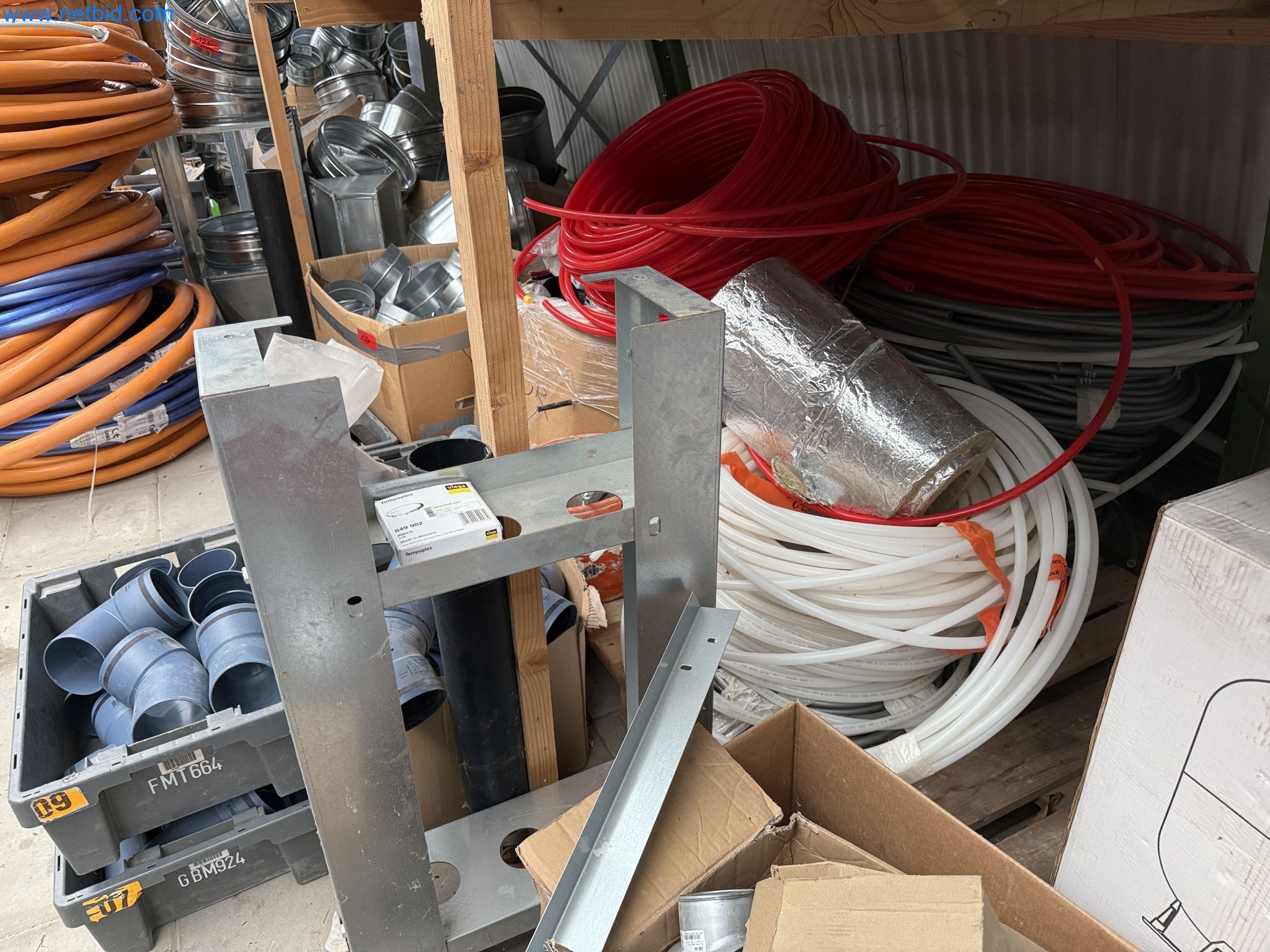 Vehicles and material stocks of a plant construction company-7