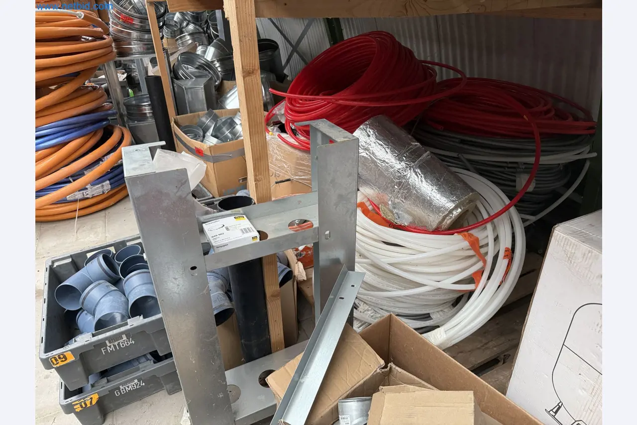 Vehicles and material stocks of a plant construction company-7