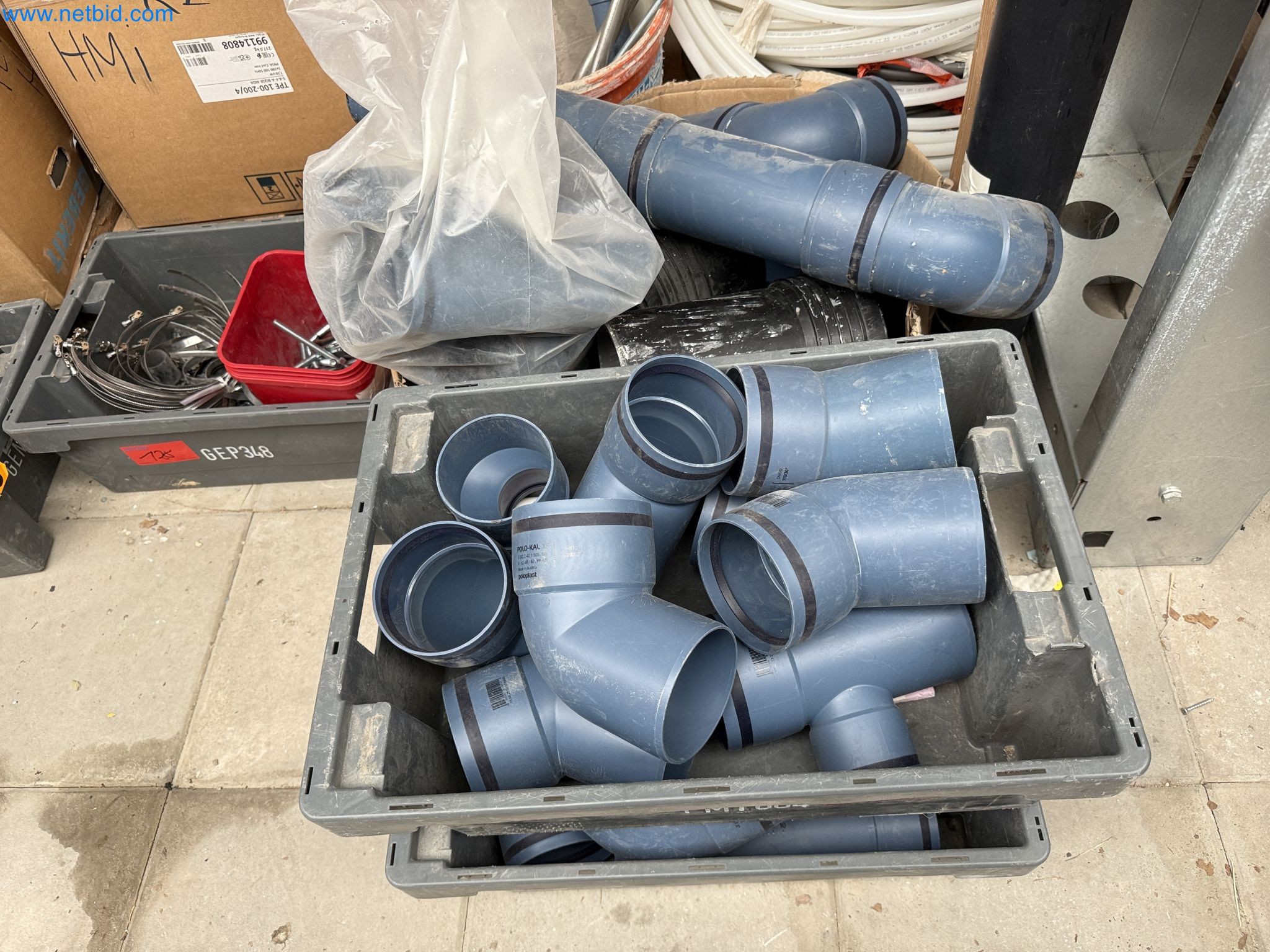 Vehicles and material stocks of a plant construction company-9