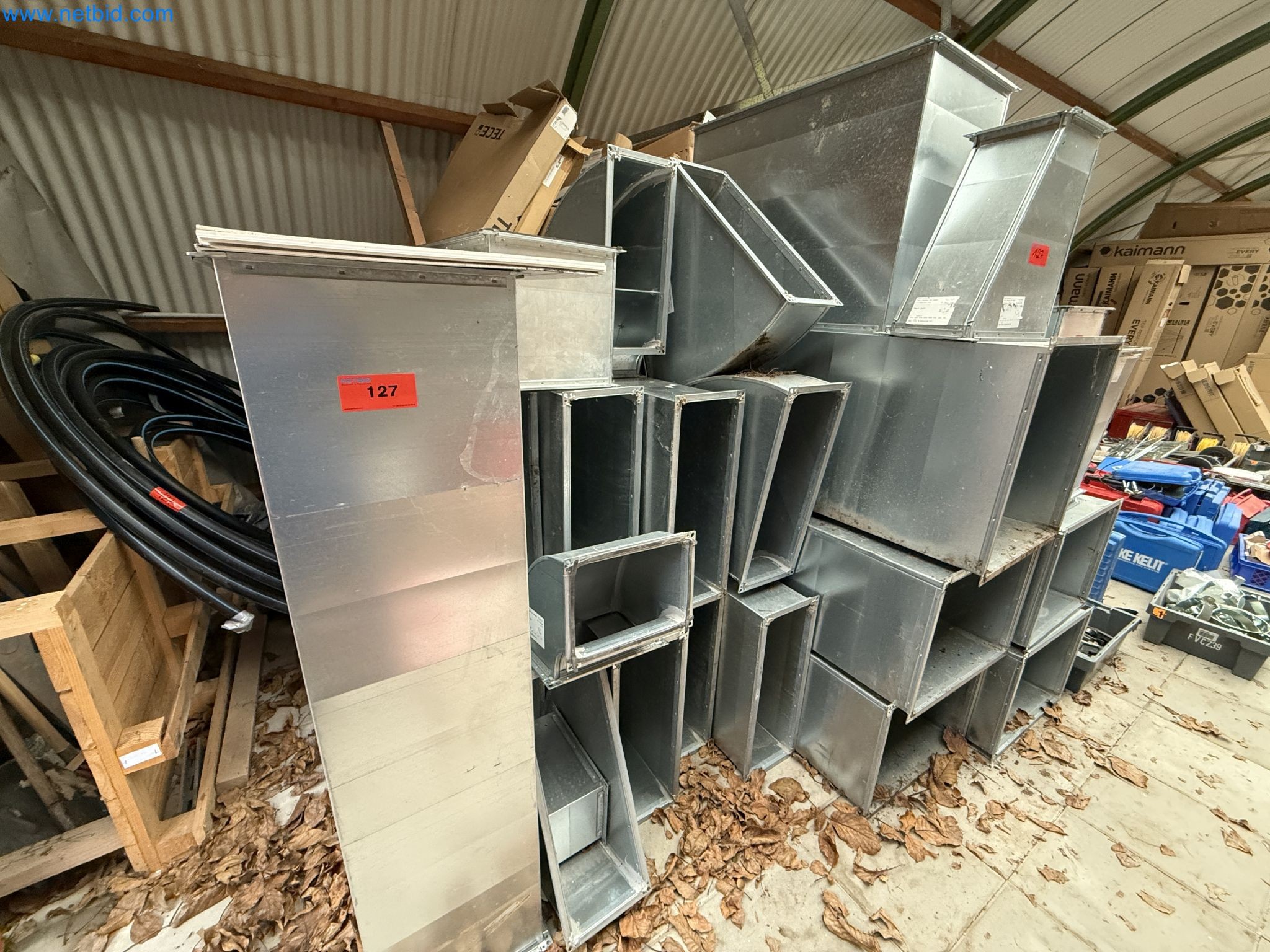 Vehicles and material stocks of a plant construction company-1